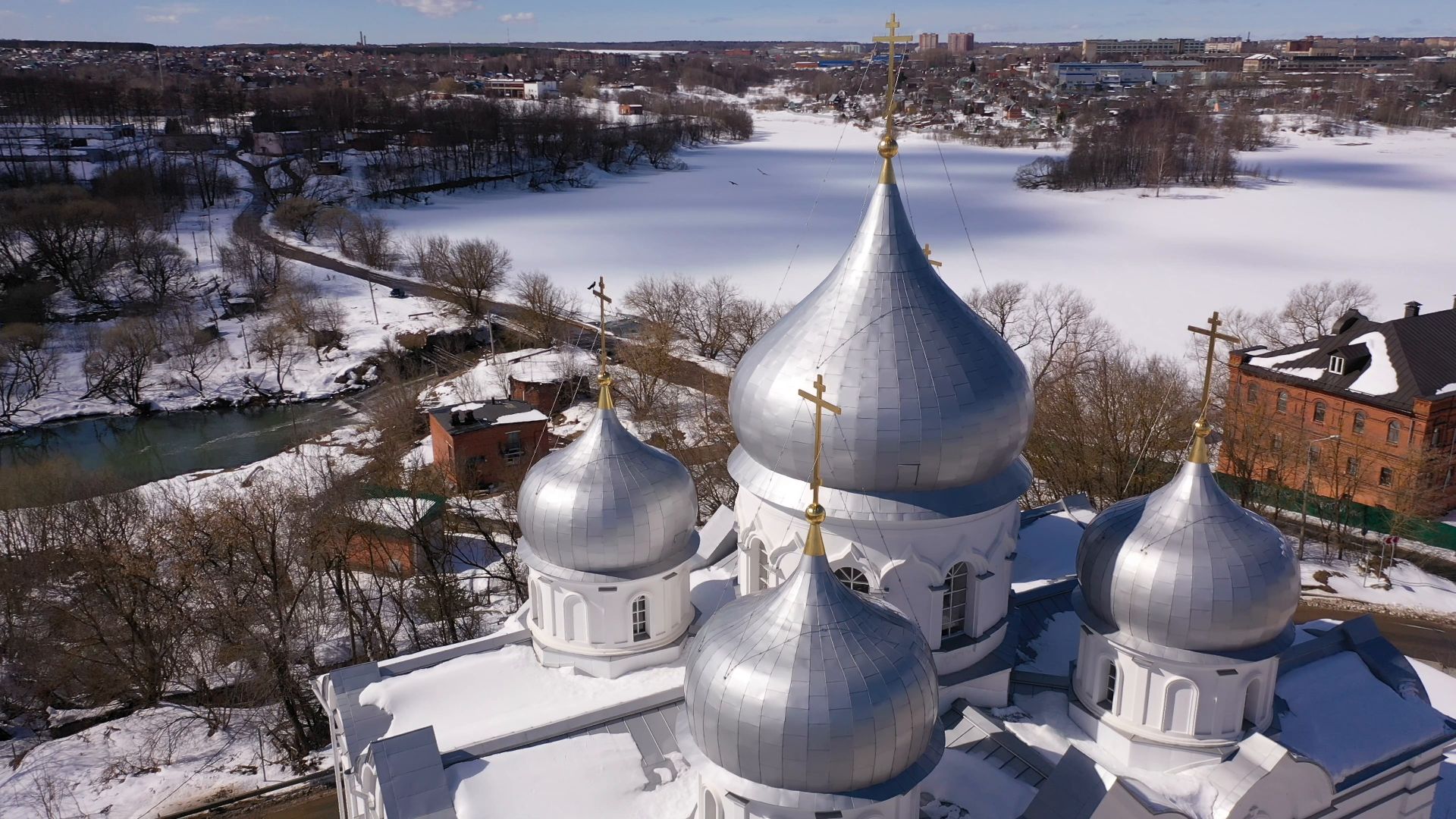 видео с коптера, сергиев посад, монастырь, культура,
