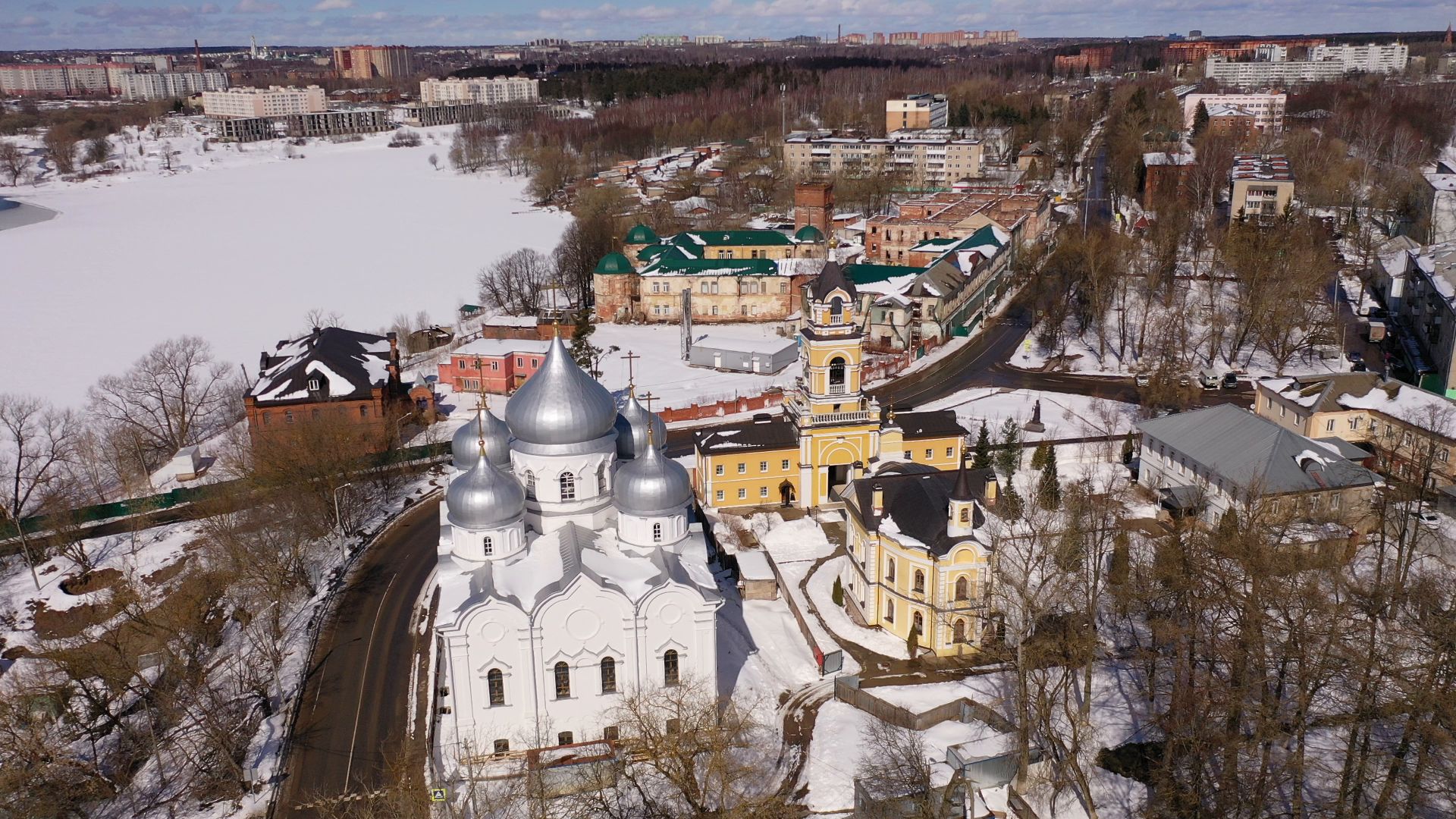 видео с коптера, сергиев посад, монастырь, культура,