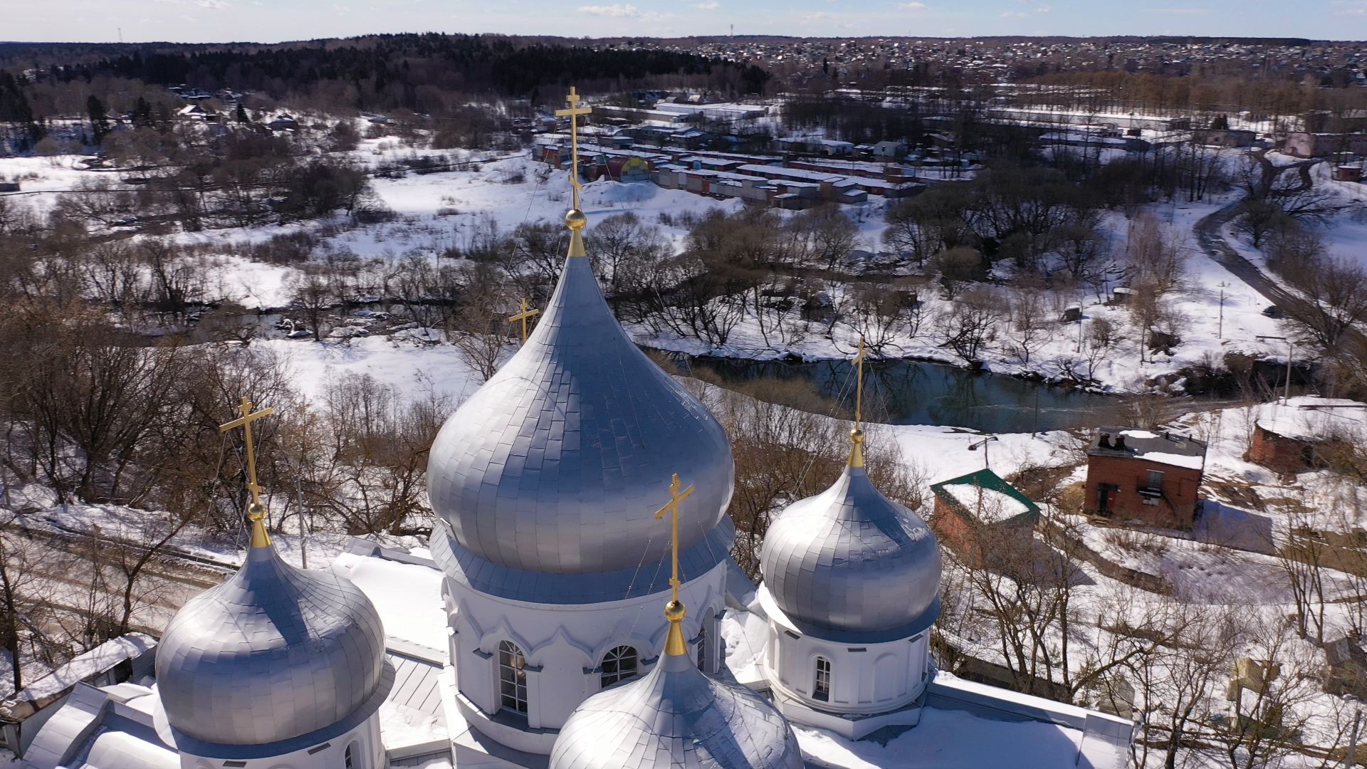 видео с коптера, сергиев посад, монастырь, культура,
