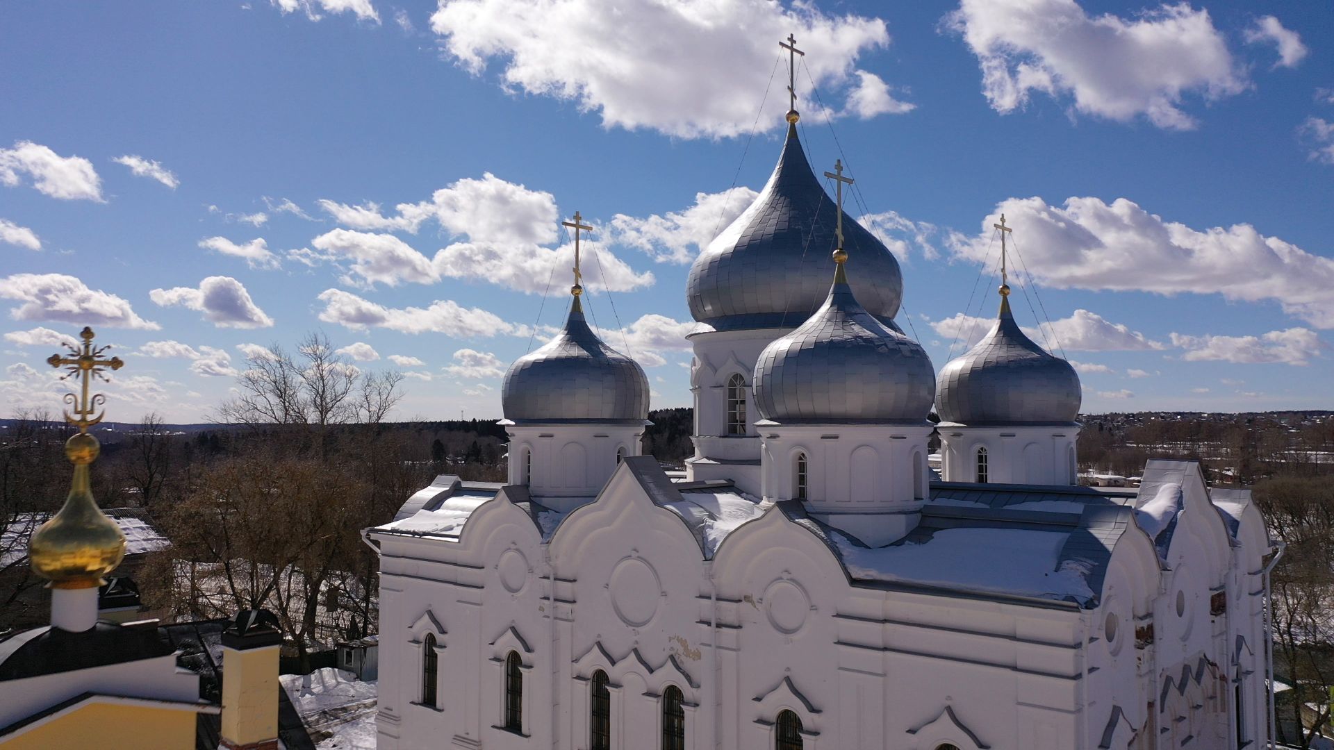 видео с коптера, сергиев посад, монастырь, культура,