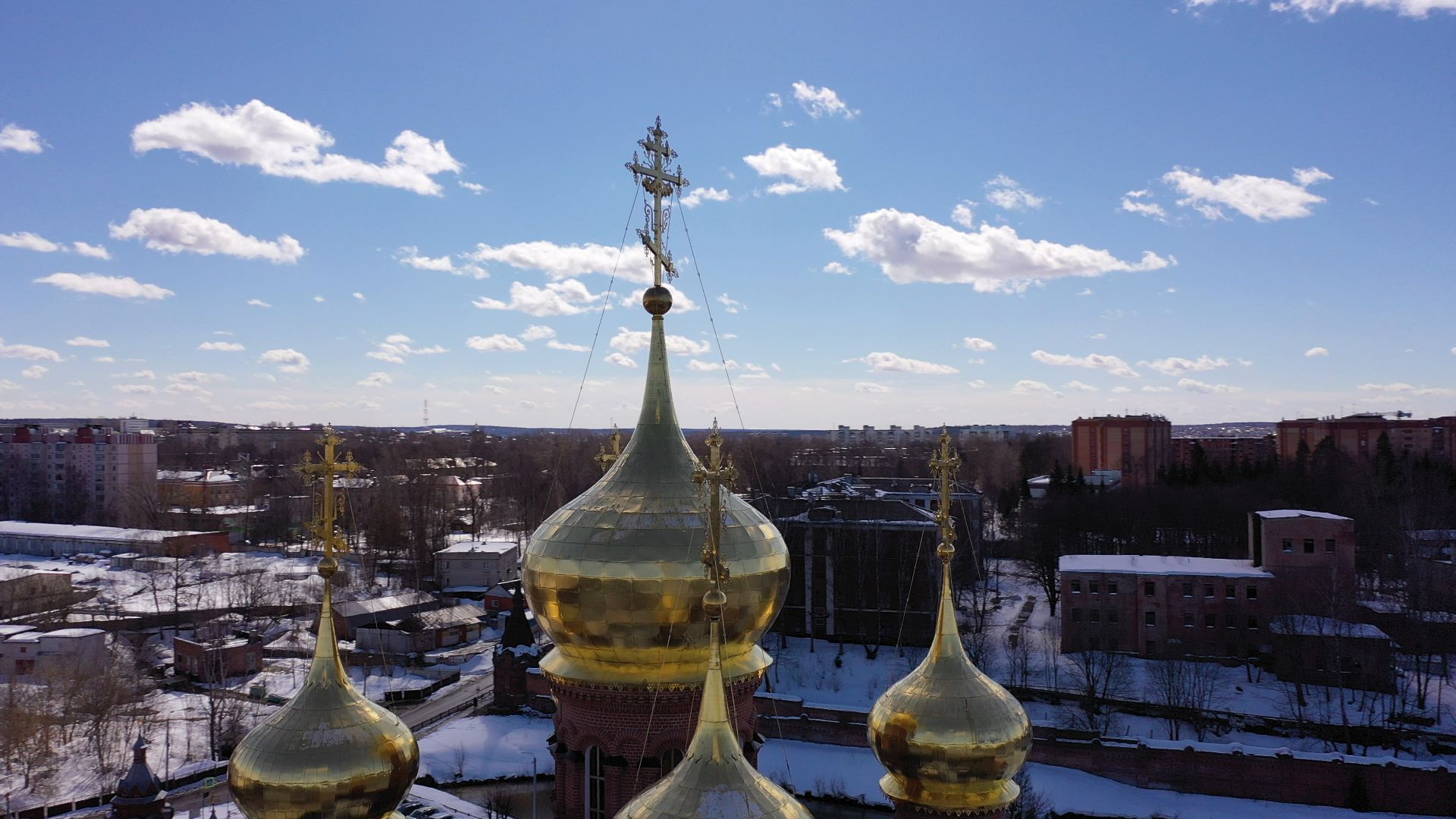 видео с коптера, сергиев посад, города, культура,