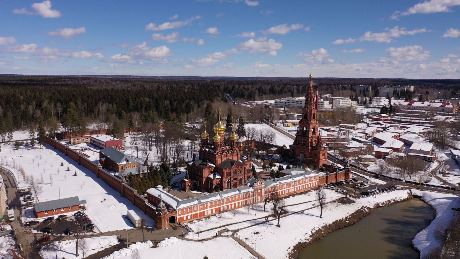 видео с коптера, сергиев посад, города, культура,