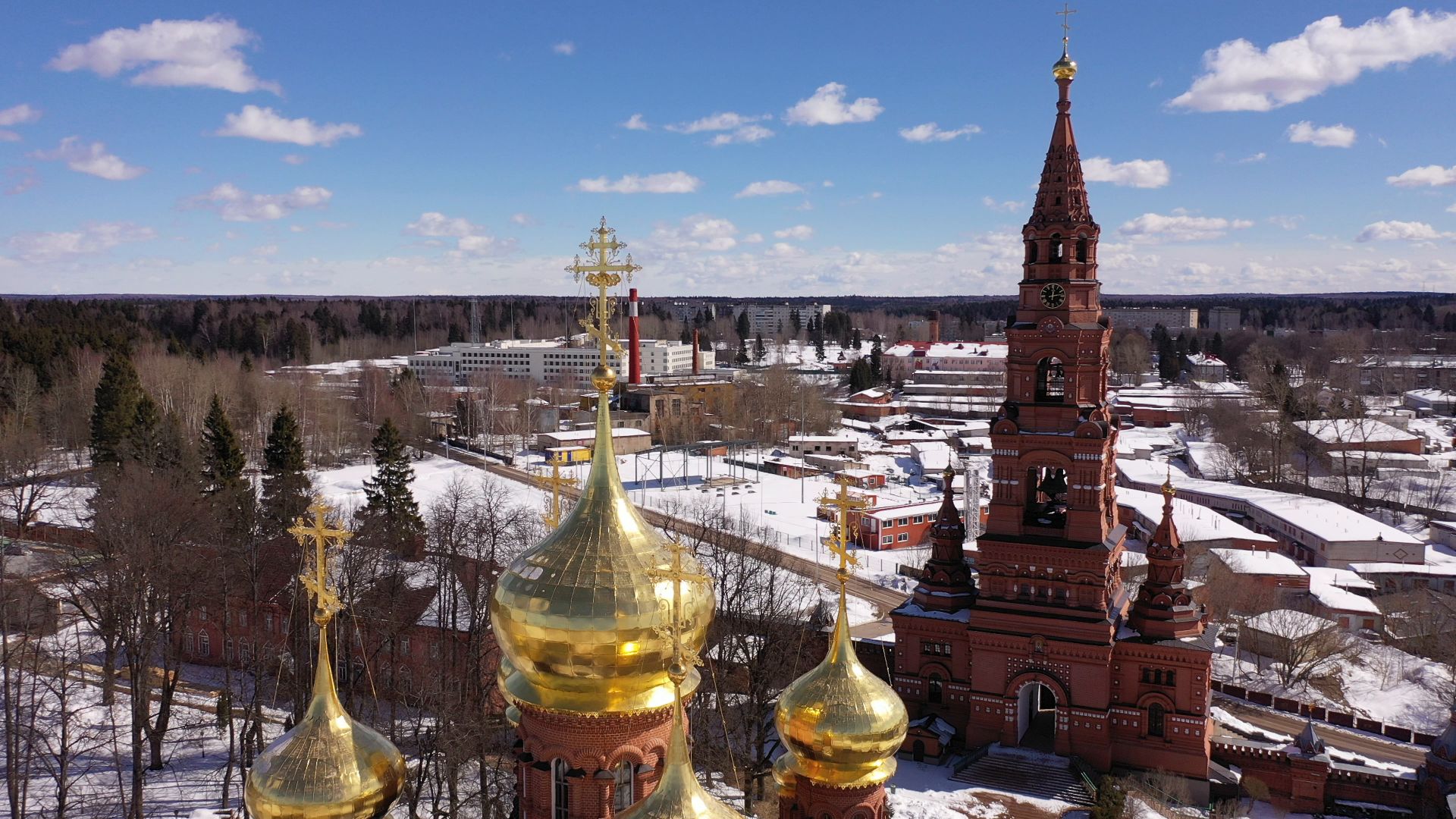 видео с коптера, сергиев посад, города, культура,