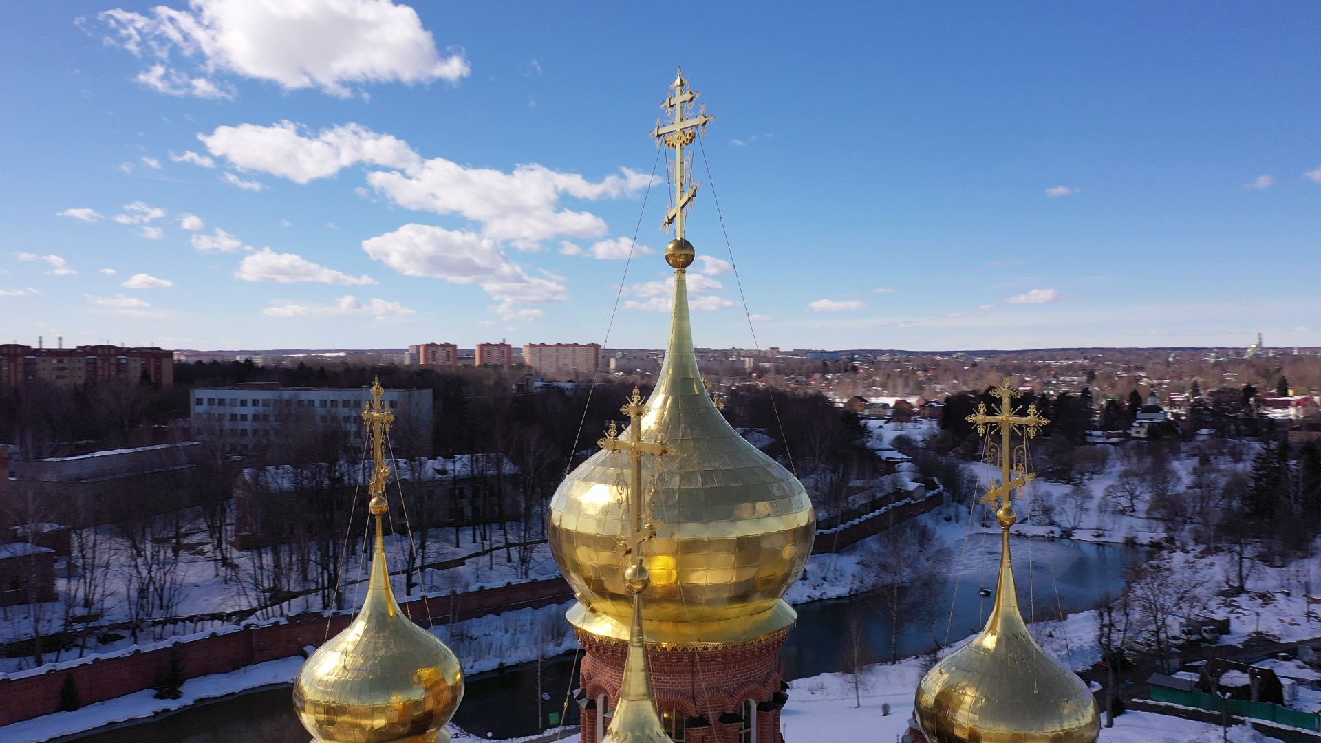 видео с коптера, сергиев посад, города, культура,