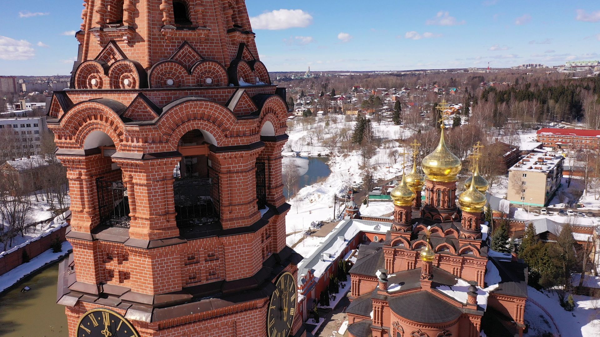 видео с коптера, сергиев посад, города, культура,