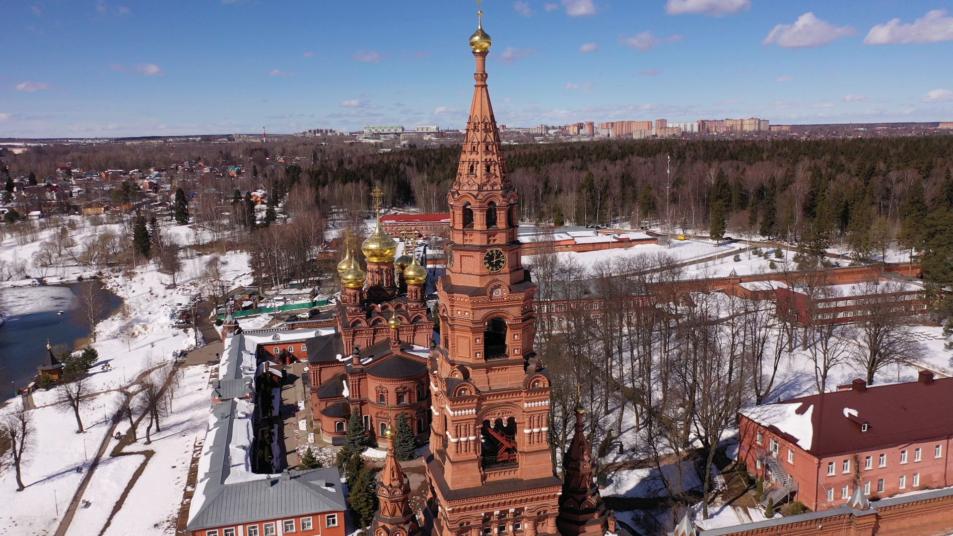 видео с коптера, сергиев посад, города, культура,