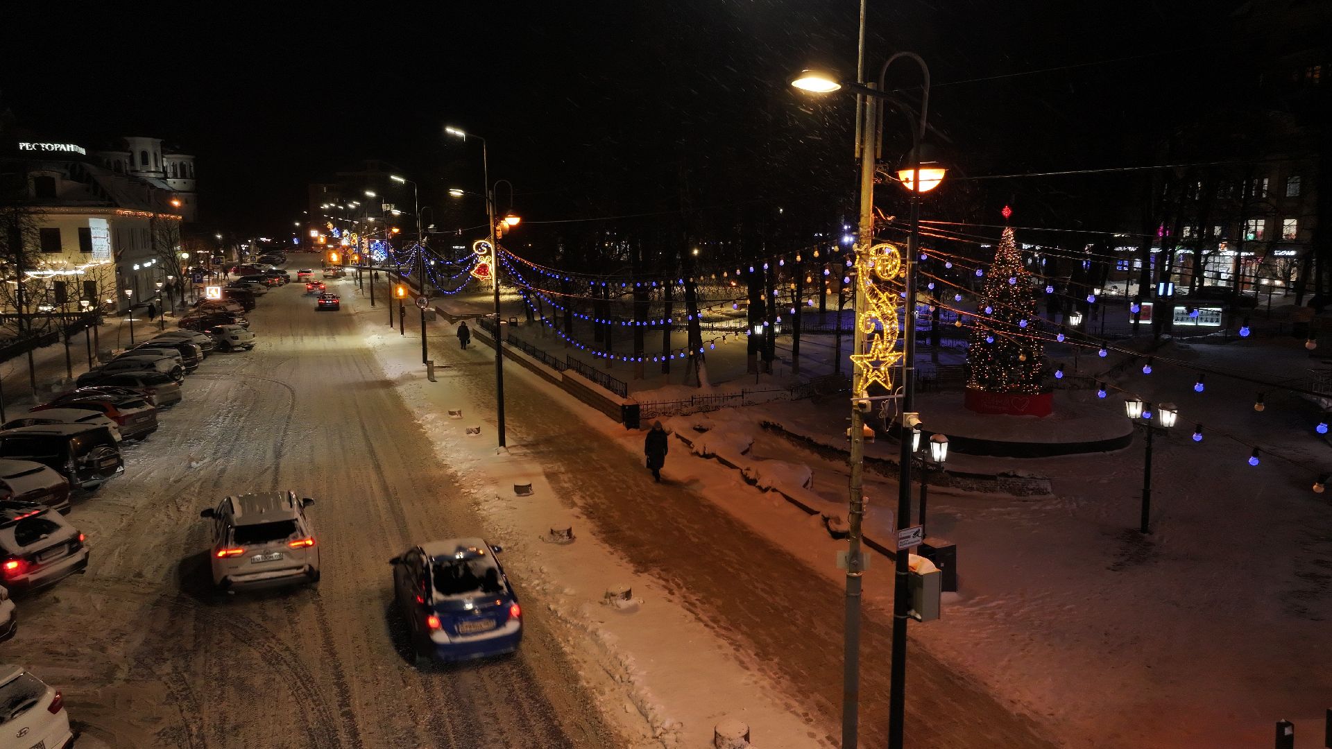 видео с коптера, звенигород, благоустройство,