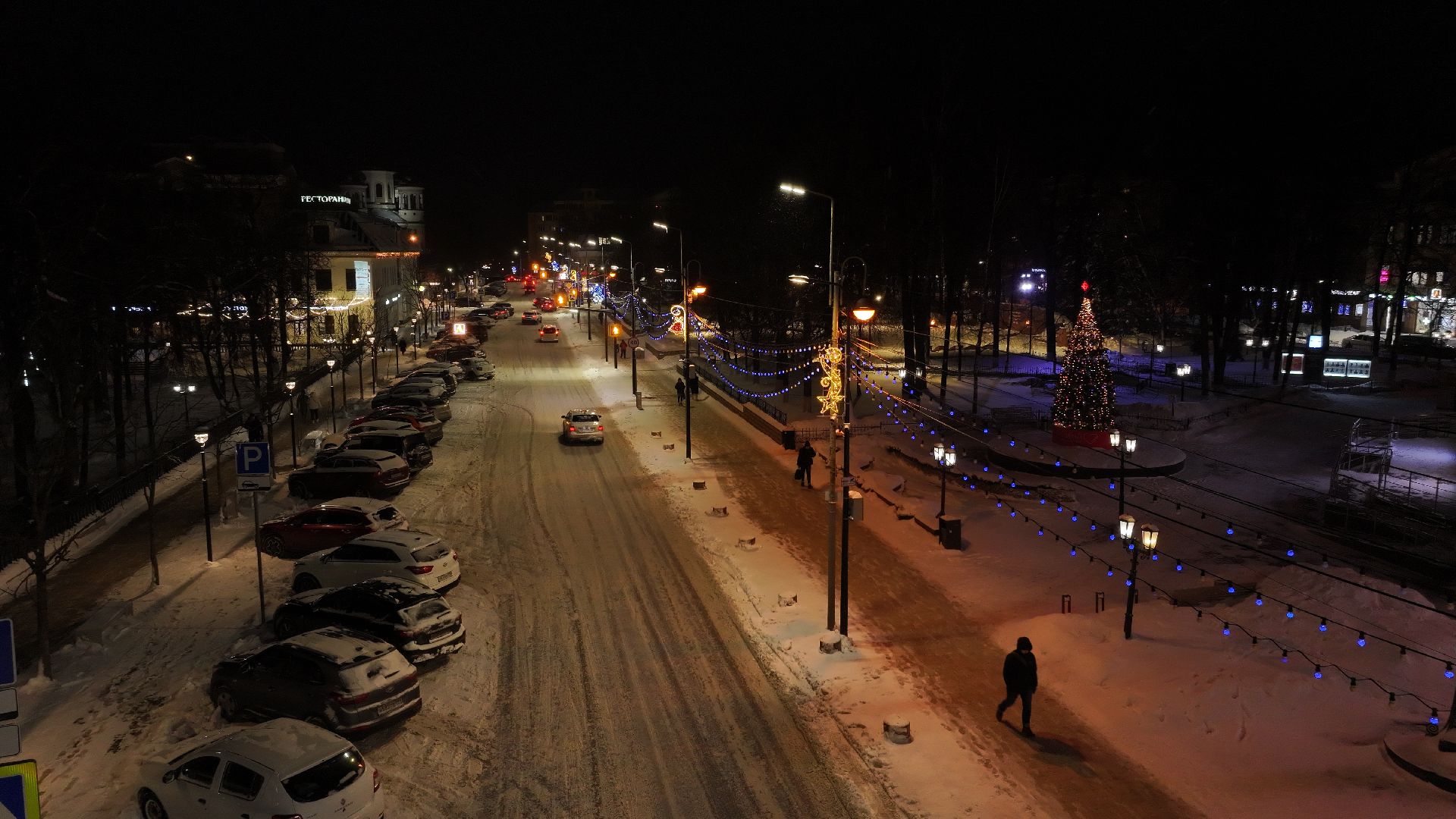 видео с коптера, звенигород, благоустройство,