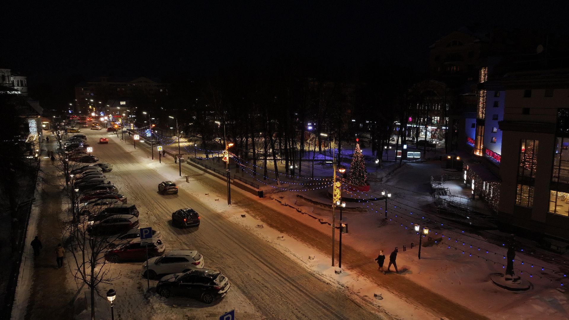 видео с коптера, звенигород, благоустройство,