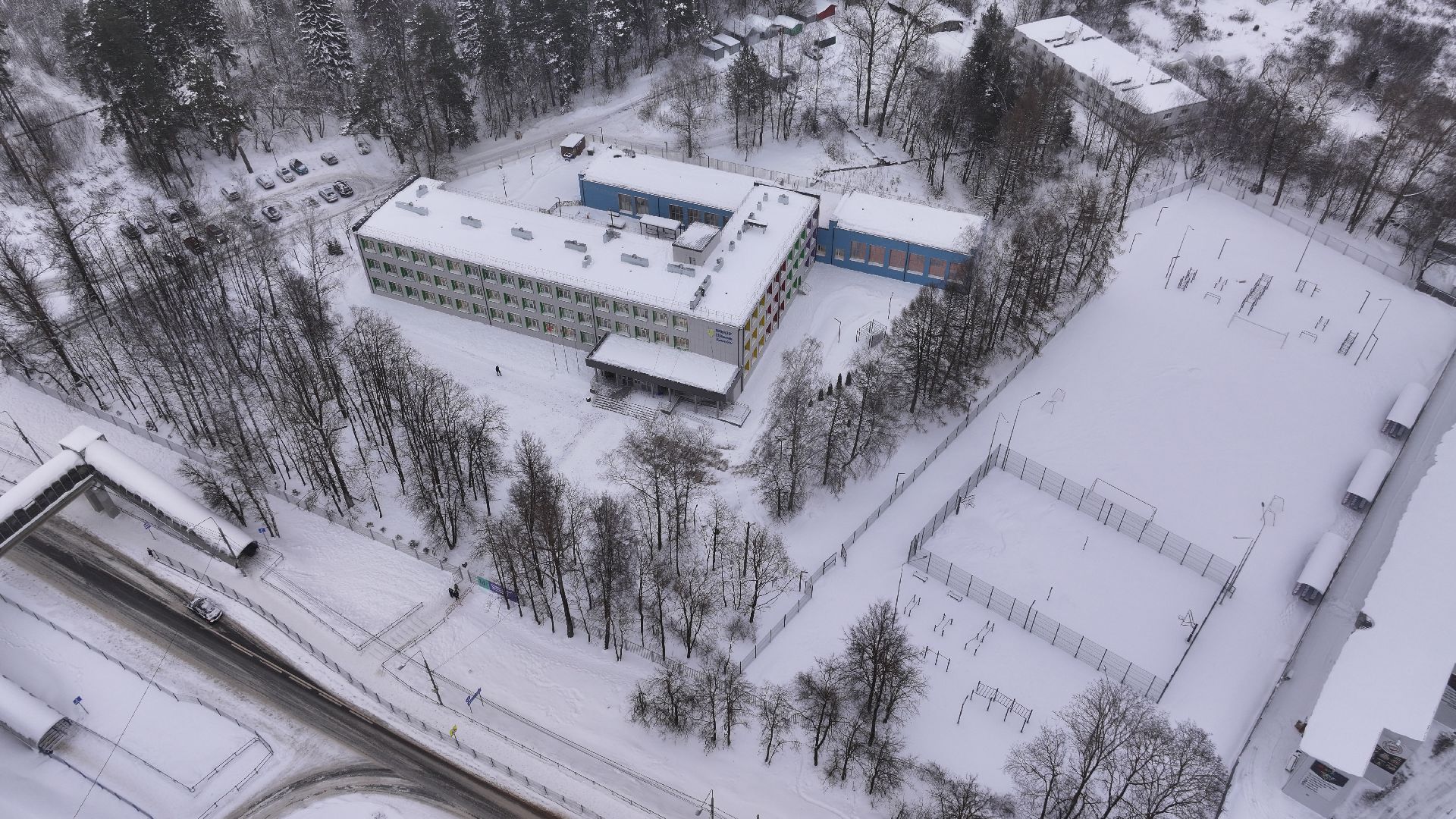 видео с коптера, звенигород, образование, благоустройство,