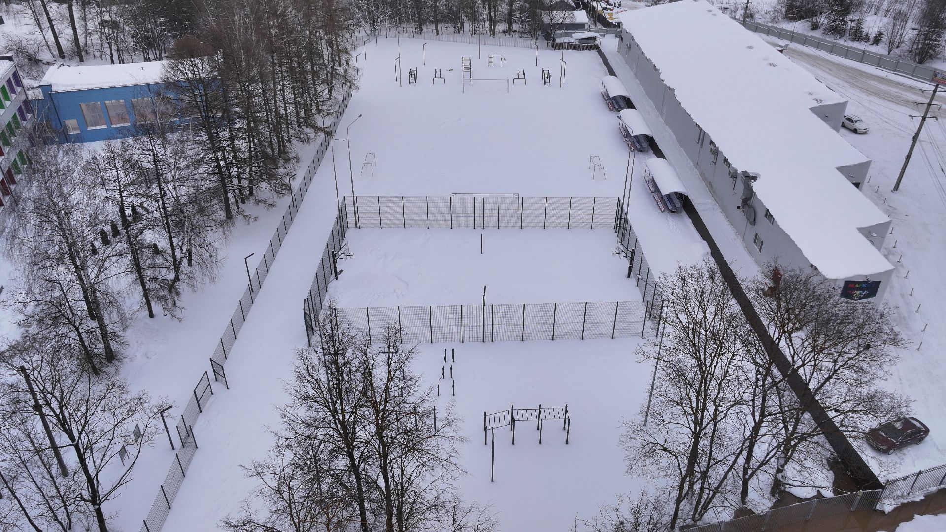 видео с коптера, звенигород, образование, благоустройство,