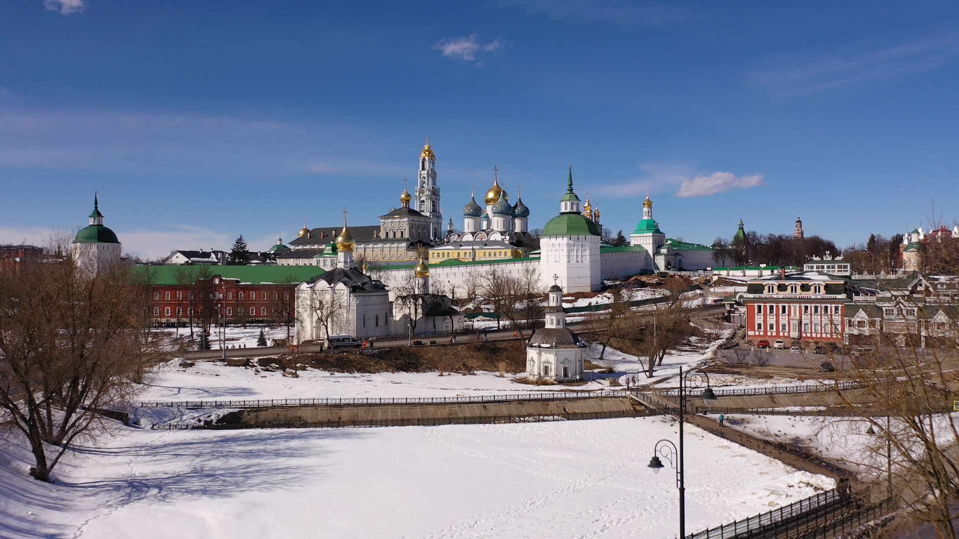 видео с коптера, архитектура, сергиев посад,