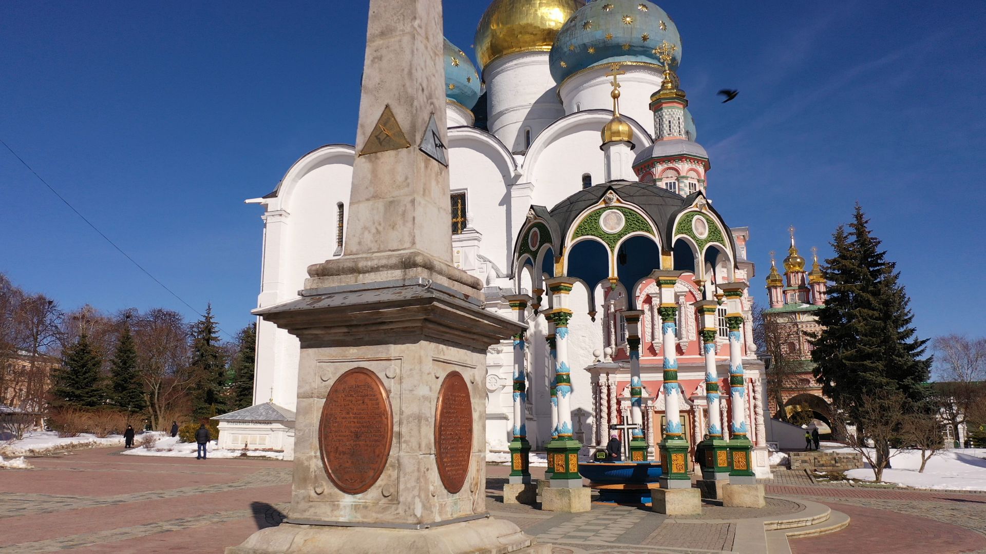видео с коптера, архитектура, сергиев посад,