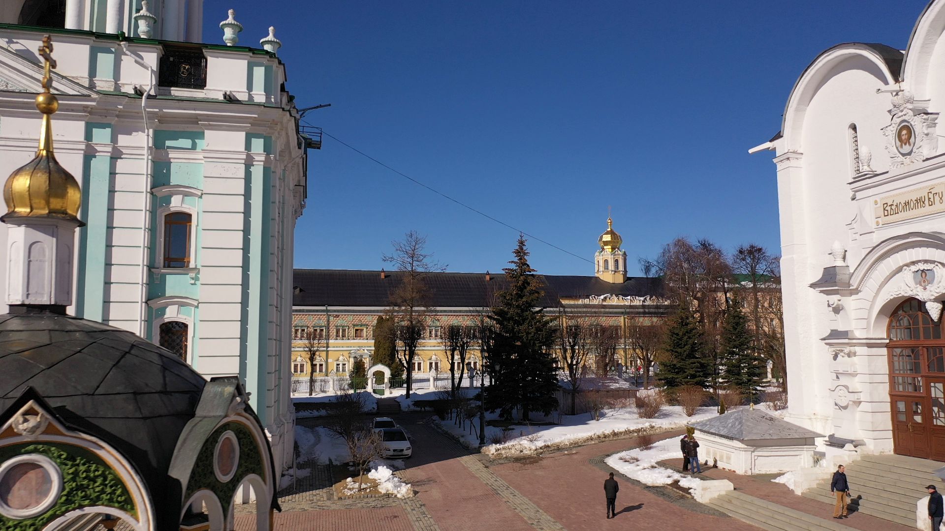 видео с коптера, архитектура, сергиев посад,