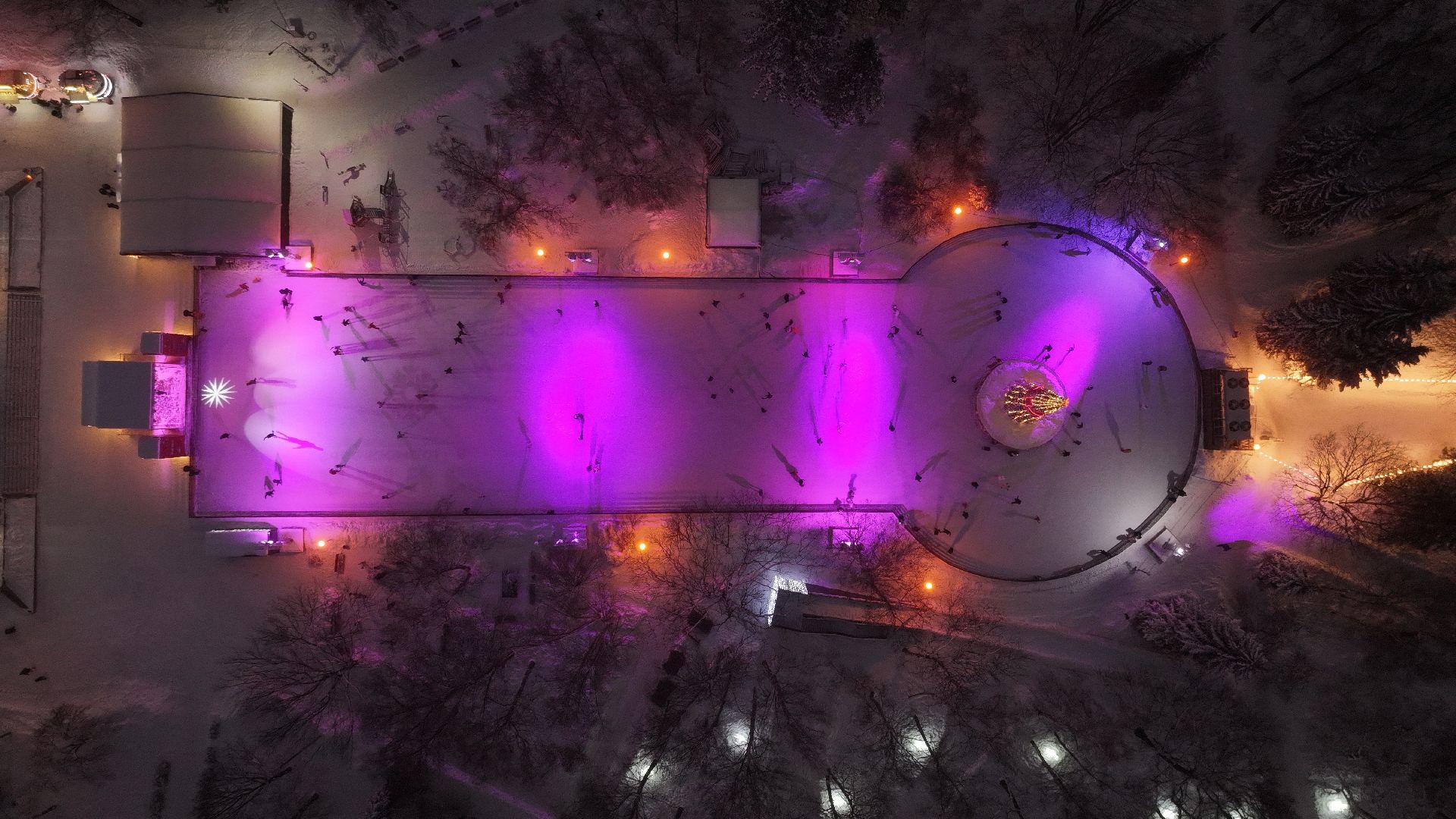 химки, видео с коптера, зима в подмосковье, благоустройство,