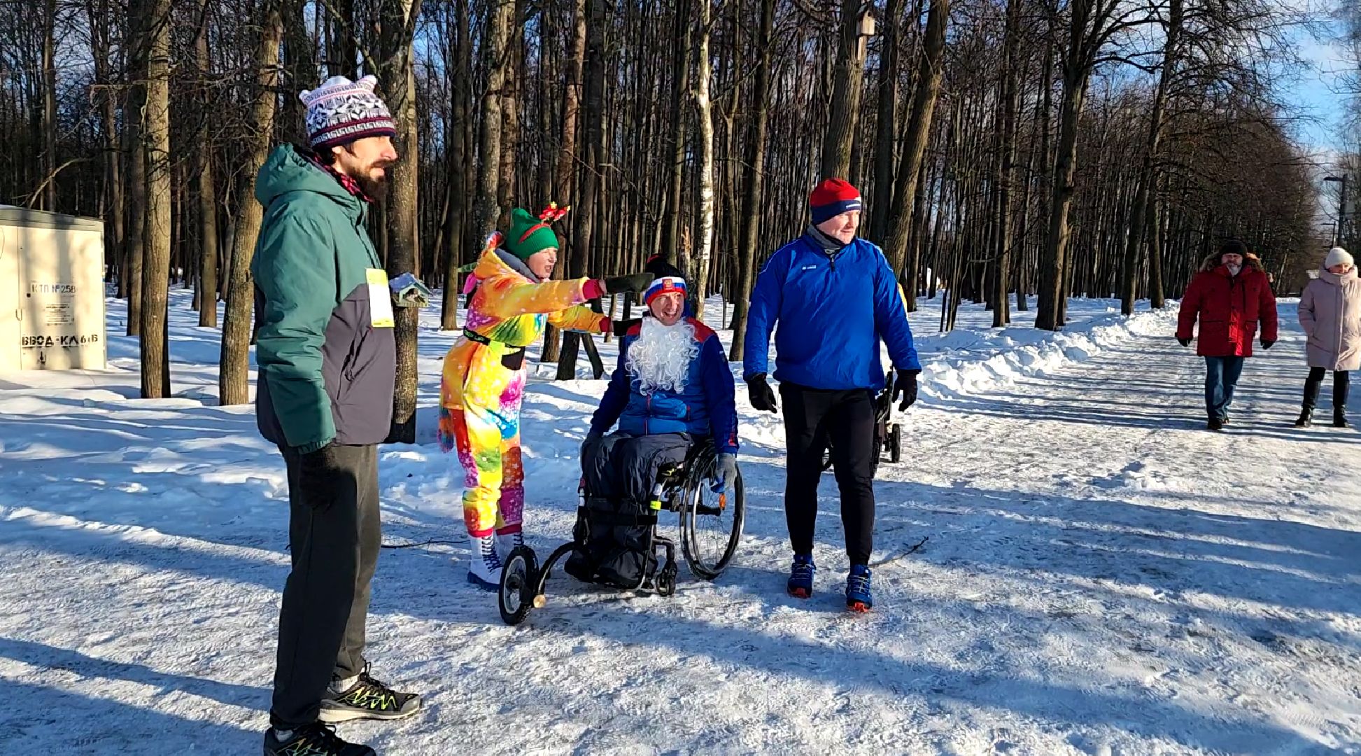 забег, пробежка, парк, зимний отдых, зимний сезон, зимний период, олимпийские звезды, паралимпийцы, паралимпийские игры, электросталь, мой город, новый год,