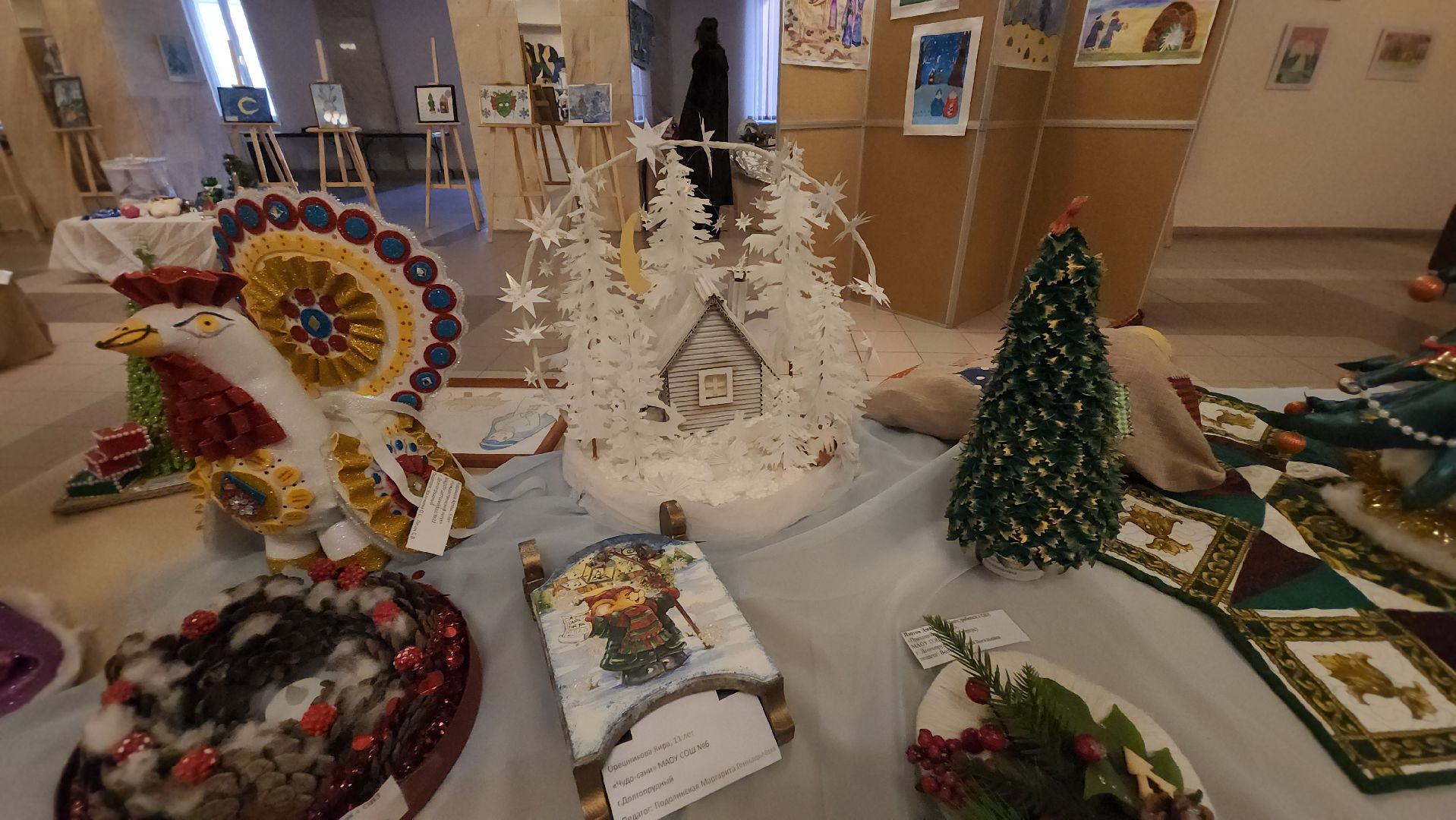 Догопрудный, новый год, рождество, дк вперед, выставка, рождественское чудо, поделки, детское творчество,