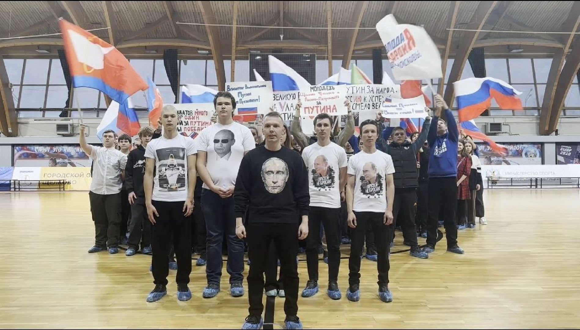 флешмоб, выборы 2024, Президент, молодая гвардия, лозунги,