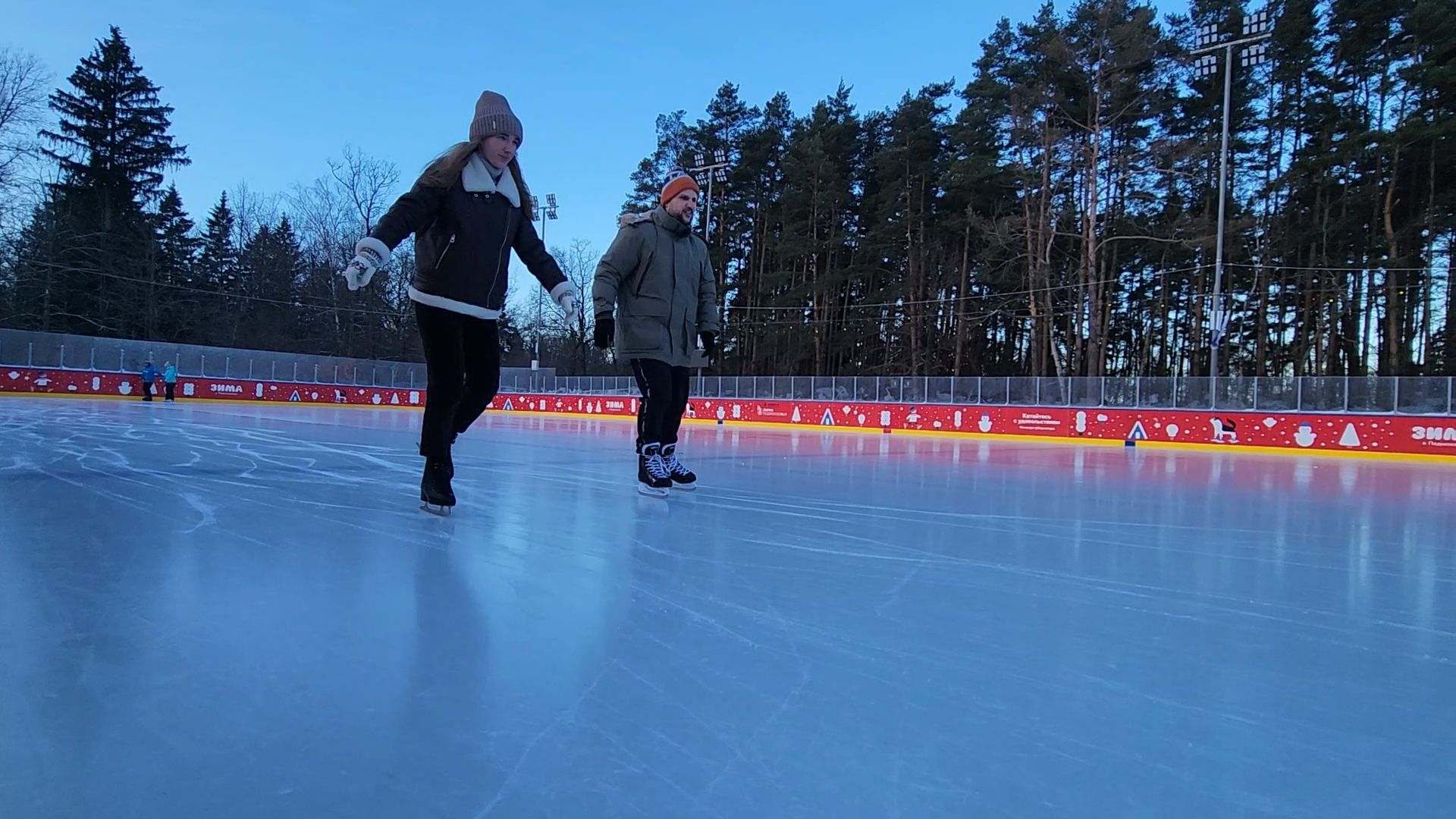 Одинцово, культура, туризм, зима в Подмосковье, каток, парк, лыжная трасса,