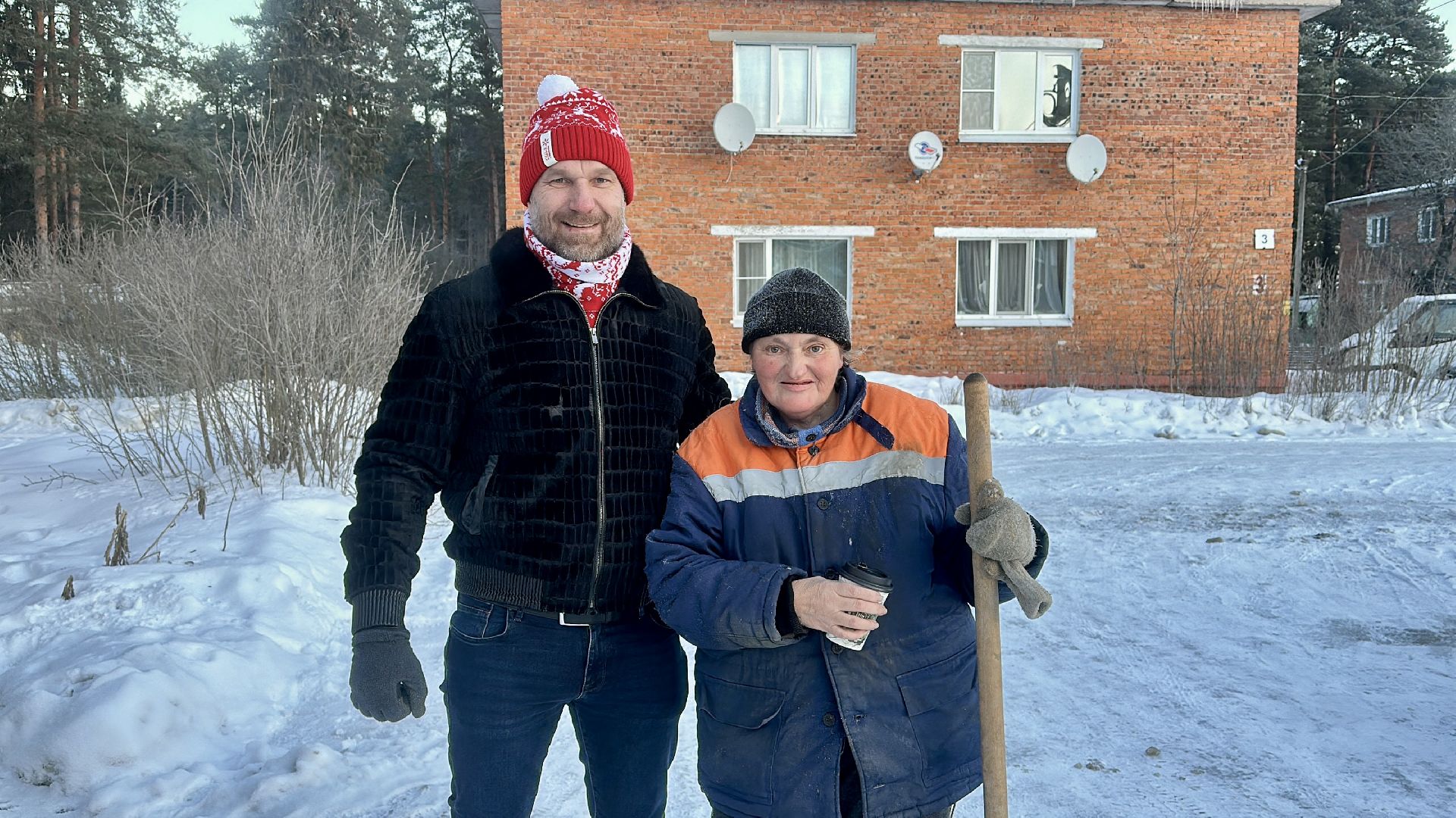 Клин, общество, дворники, зима, благоустройство, ЖКХ,