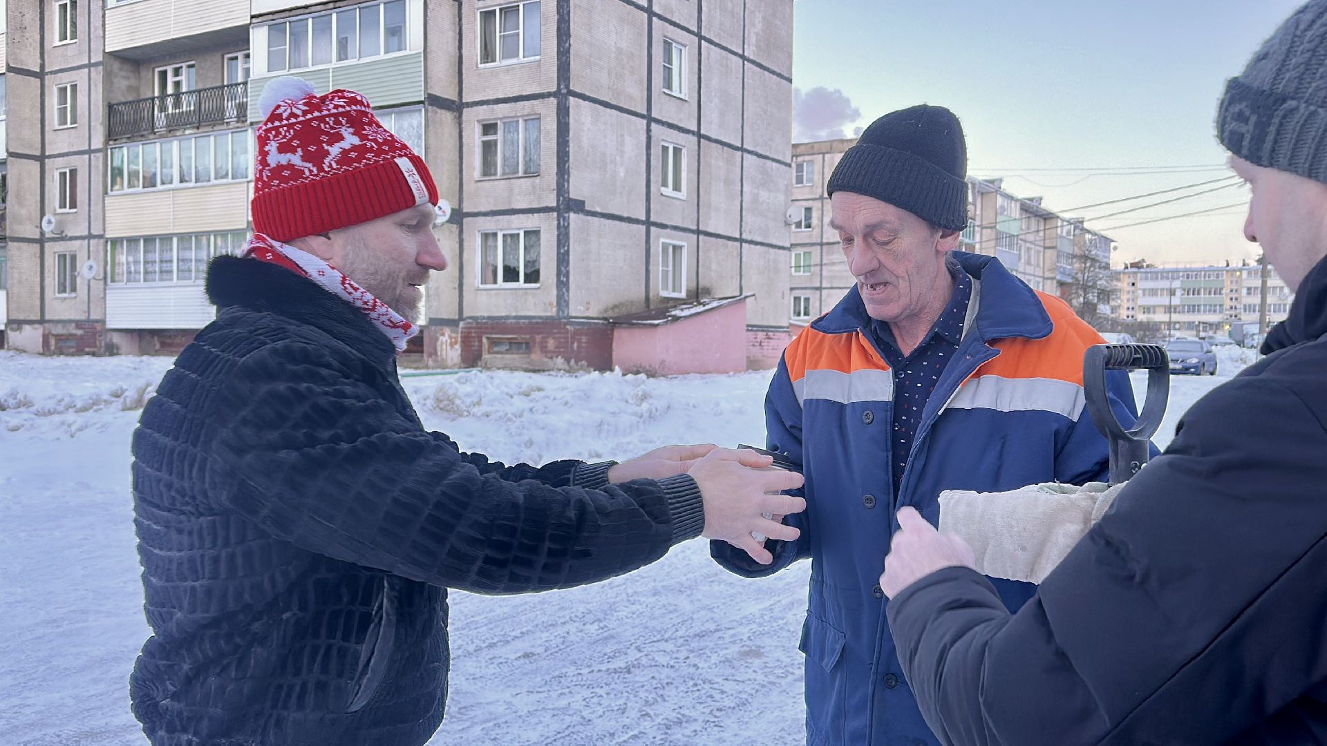 Клин, общество, дворники, зима, благоустройство, ЖКХ,