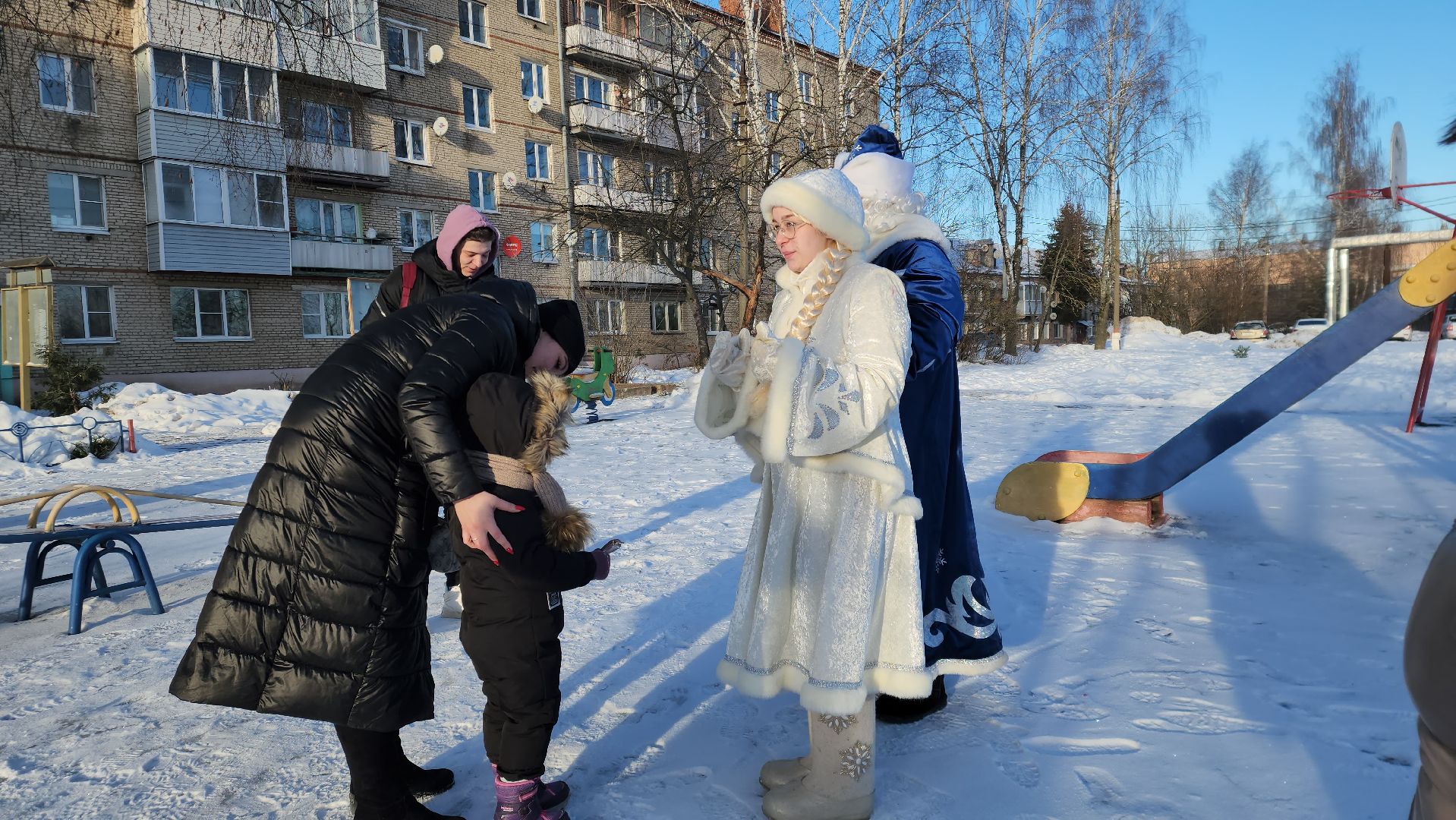 Дети, Праздник, Городской округ Павловский Посад, Деревня, Кузнецы, Дед Мороз,