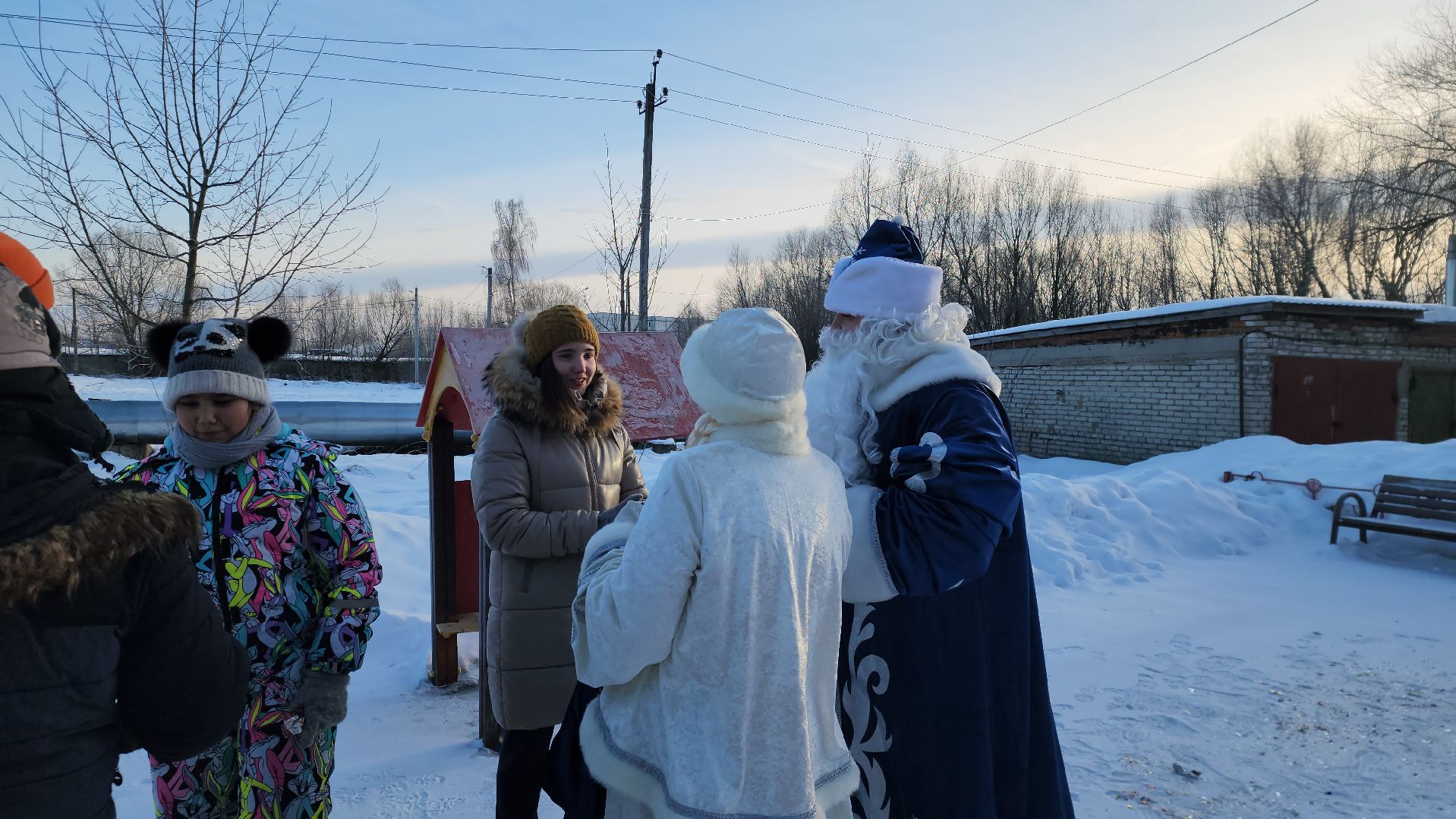 Дети, Праздник, Городской округ Павловский Посад, Деревня, Кузнецы, Дед Мороз,