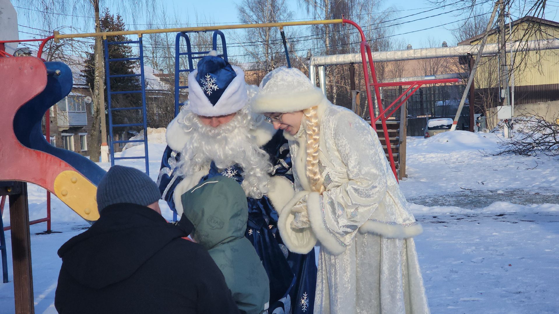 Дети, Праздник, Городской округ Павловский Посад, Деревня, Кузнецы, Дед Мороз,