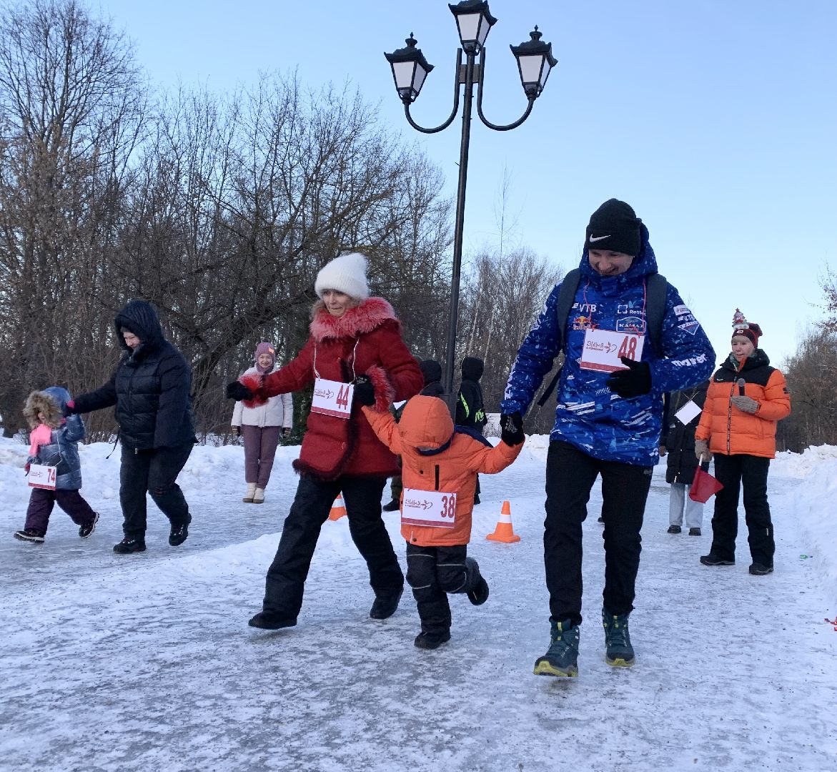 Балашиха, Подмосковье, Новогодний забег, Парк Заречная, Морозы,