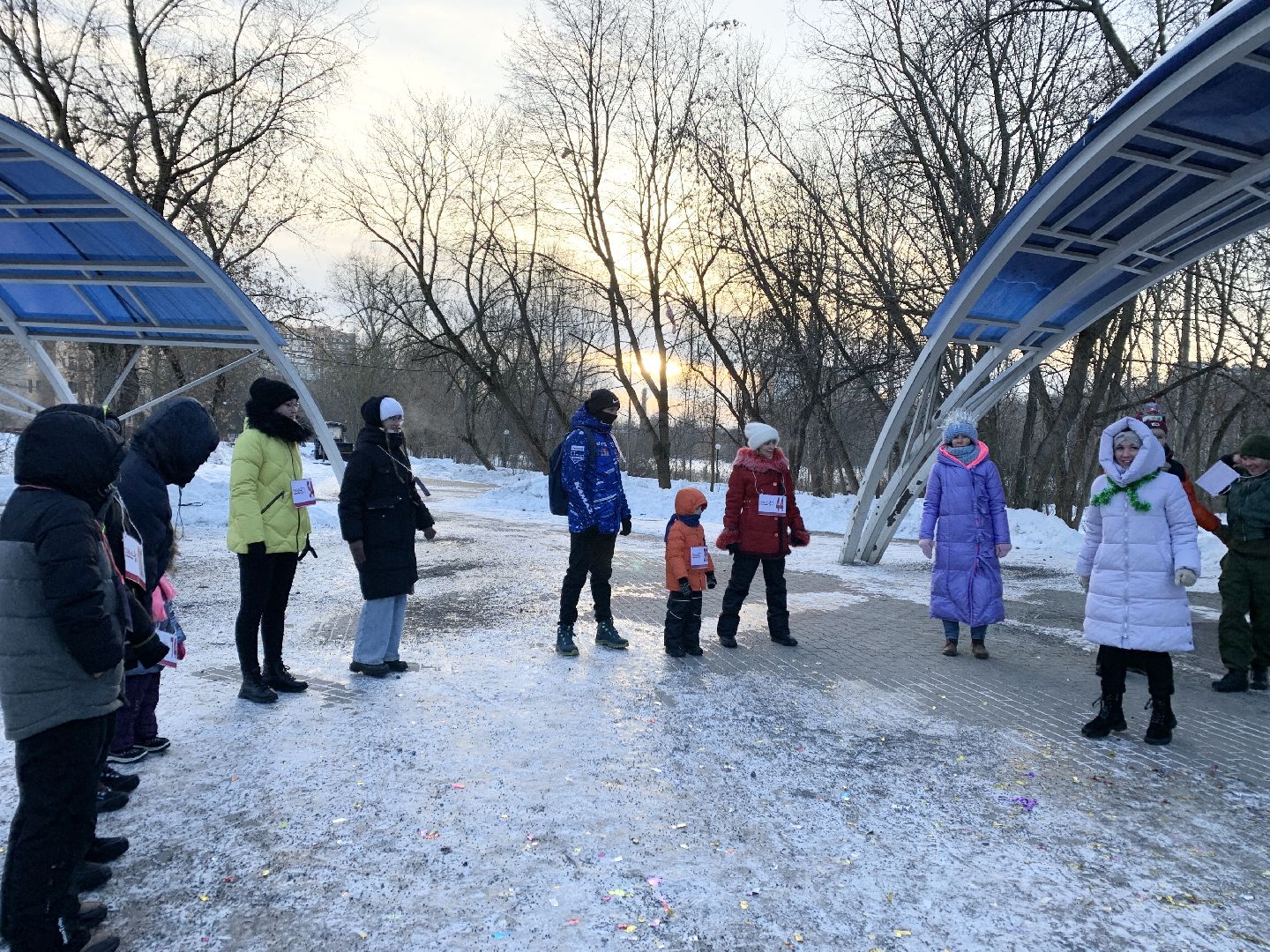 Балашиха, Подмосковье, Новогодний забег, Парк Заречная, Морозы,