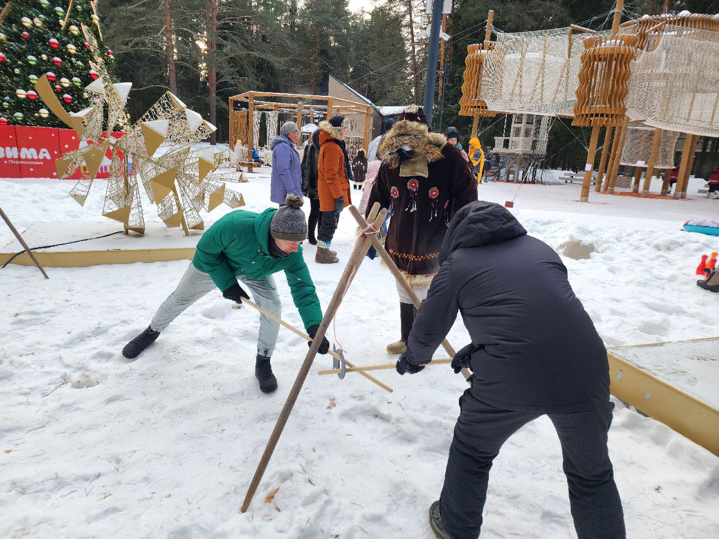 зима в подмосковье, парки подмосковья, фестиваль,