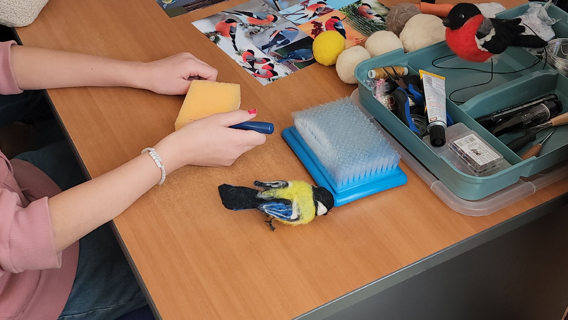 Город-сад, занятия, валяние из сухой шерсти, Канышева, Пушкарева,