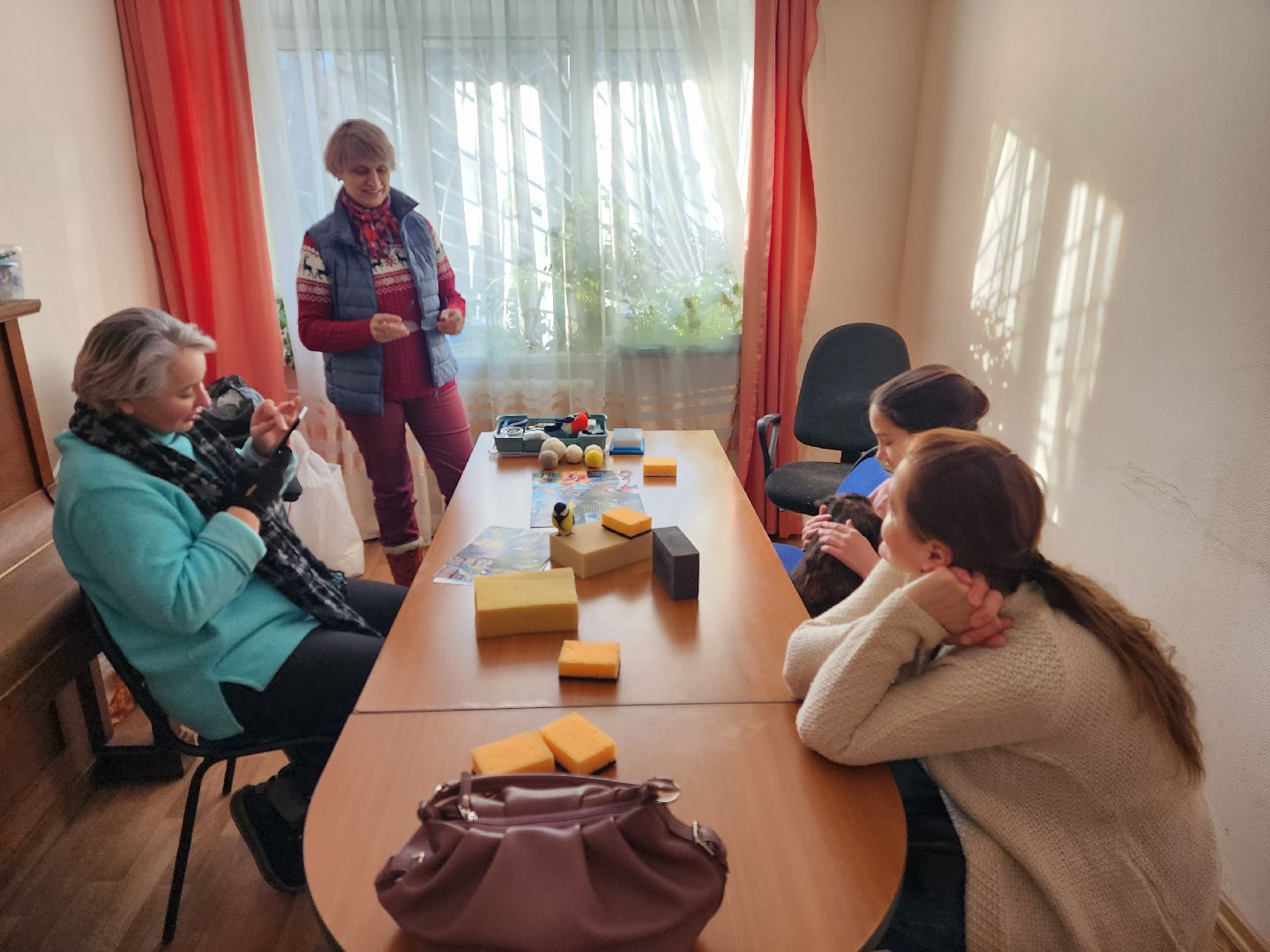Город-сад, занятия, валяние из сухой шерсти, Канышева, Пушкарева,
