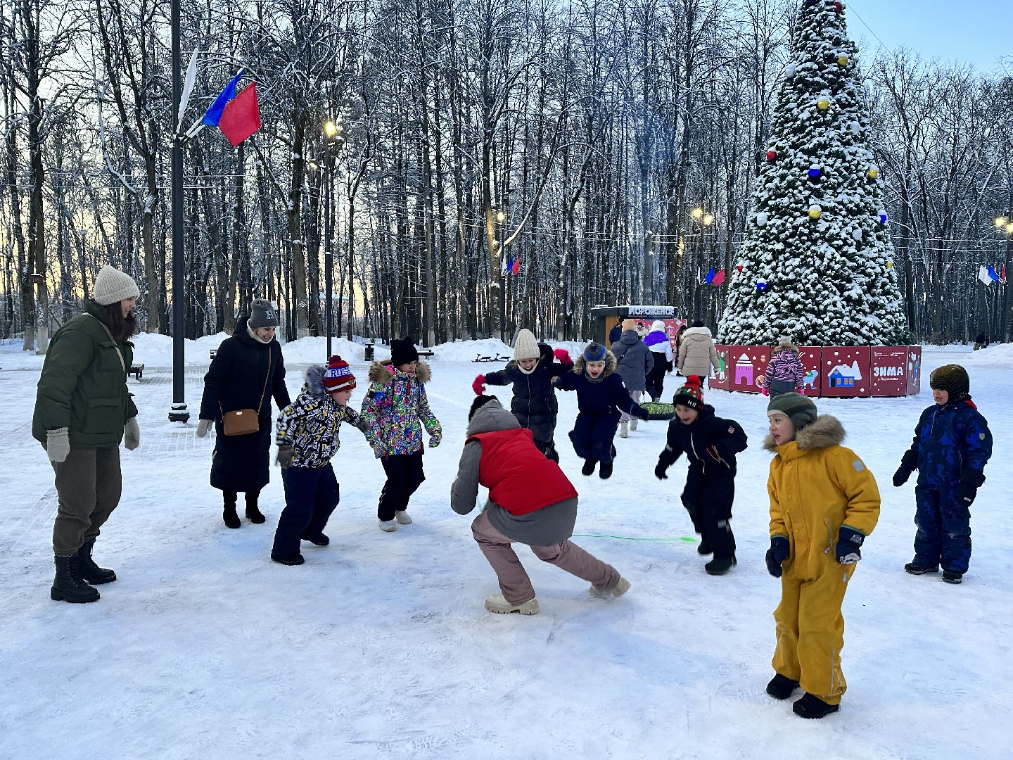 рождество, парки подмосковья, наро-фоминск,