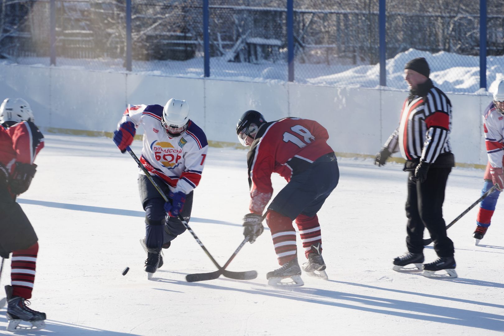хоккей, чемпионат городского округа Шатура, Большая Шатура, Химик, Рошаль, Туголесский бор, спорт, зима в Подмосковье,