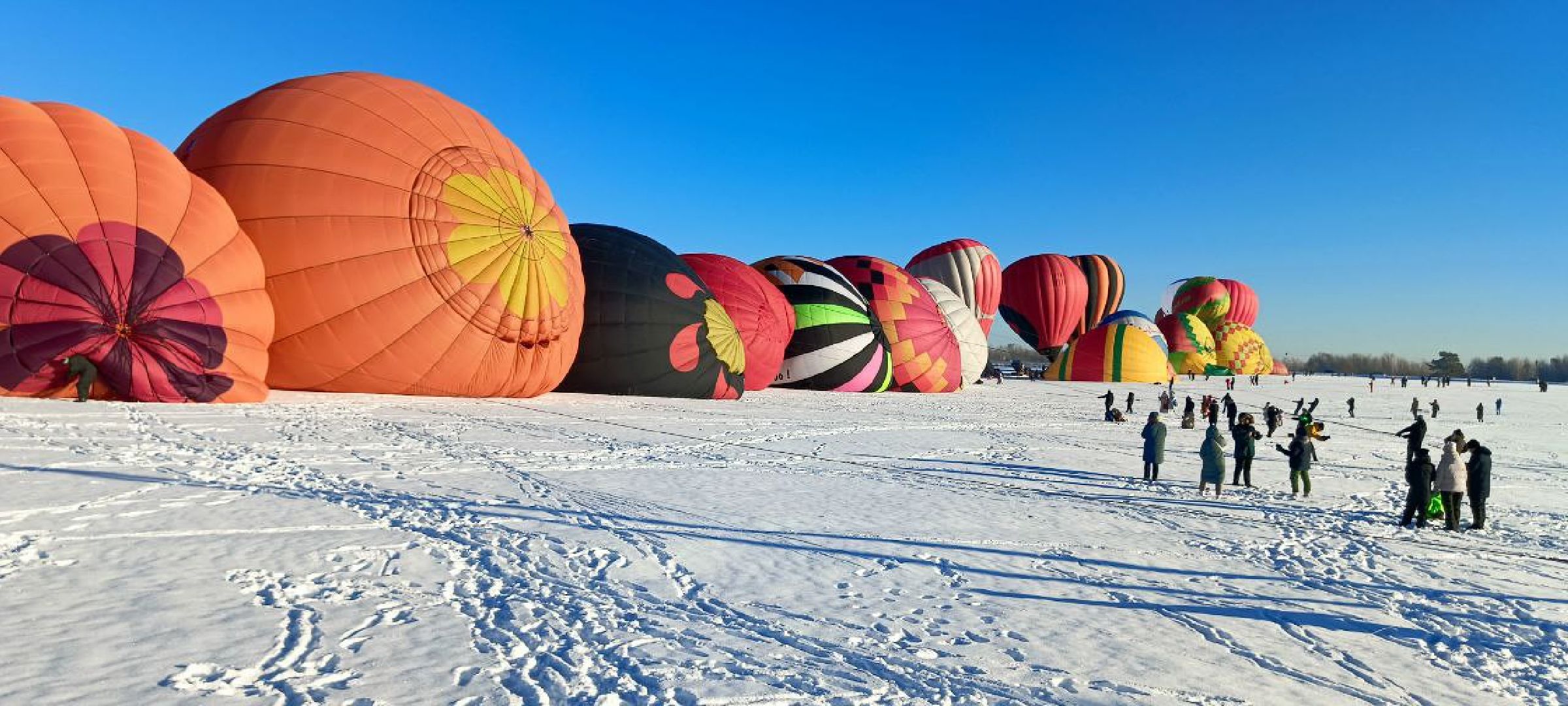 Дмитров, Фестиваль аэростатов, Яблоки на снегу,