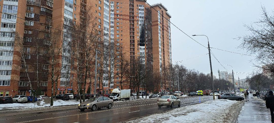 Подольск, пожар, Ленинградская, пожарные