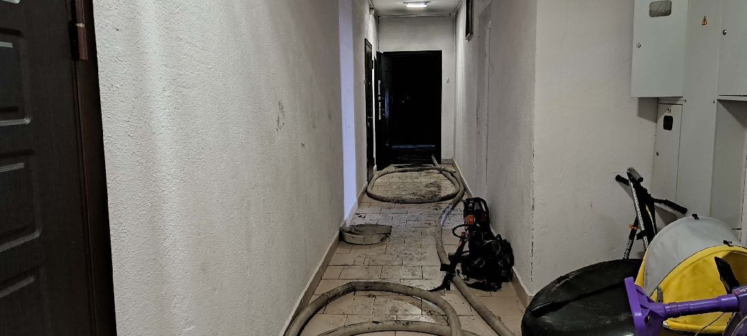 Подольск, пожар, Ленинградская, пожарные