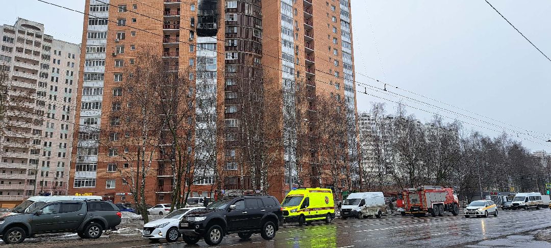 Подольск, пожар, Ленинградская, пожарные