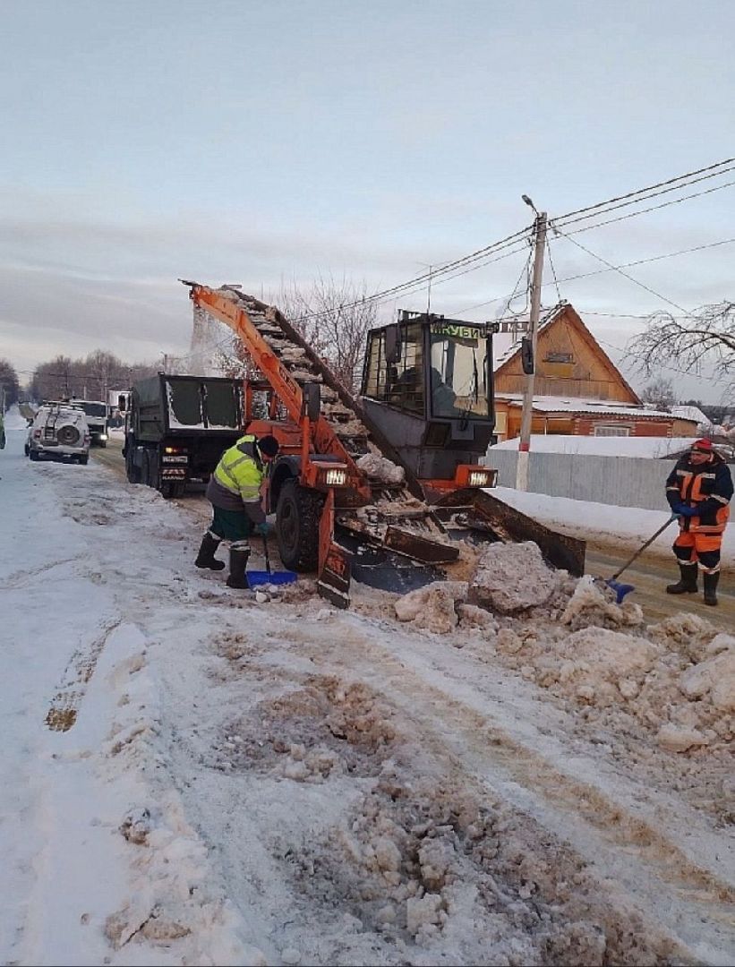 воскресенск, уборка снега, жкх, метель, зима,
