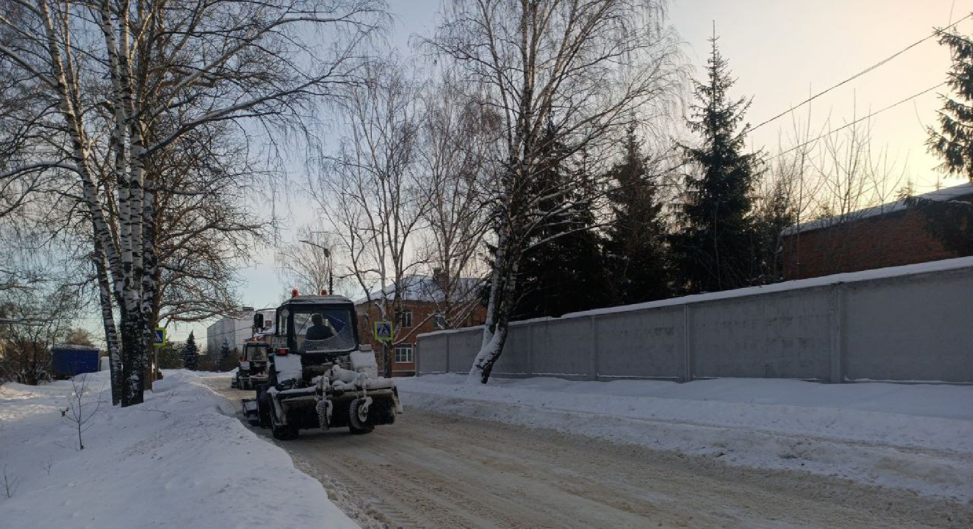 снегопад, последствия стихии, уборка территорий, жкх, коммунальщики, Лосино-Петровский,