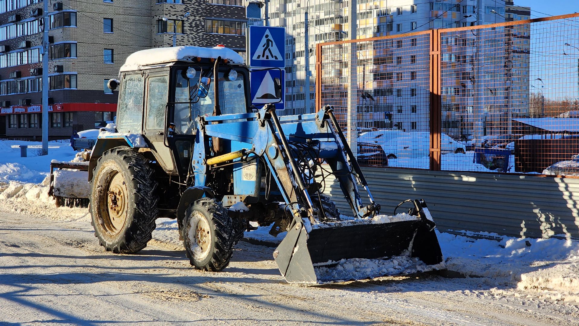 снегопад, последствия стихии, уборка территорий, жкх, коммунальщики, Лосино-Петровский,