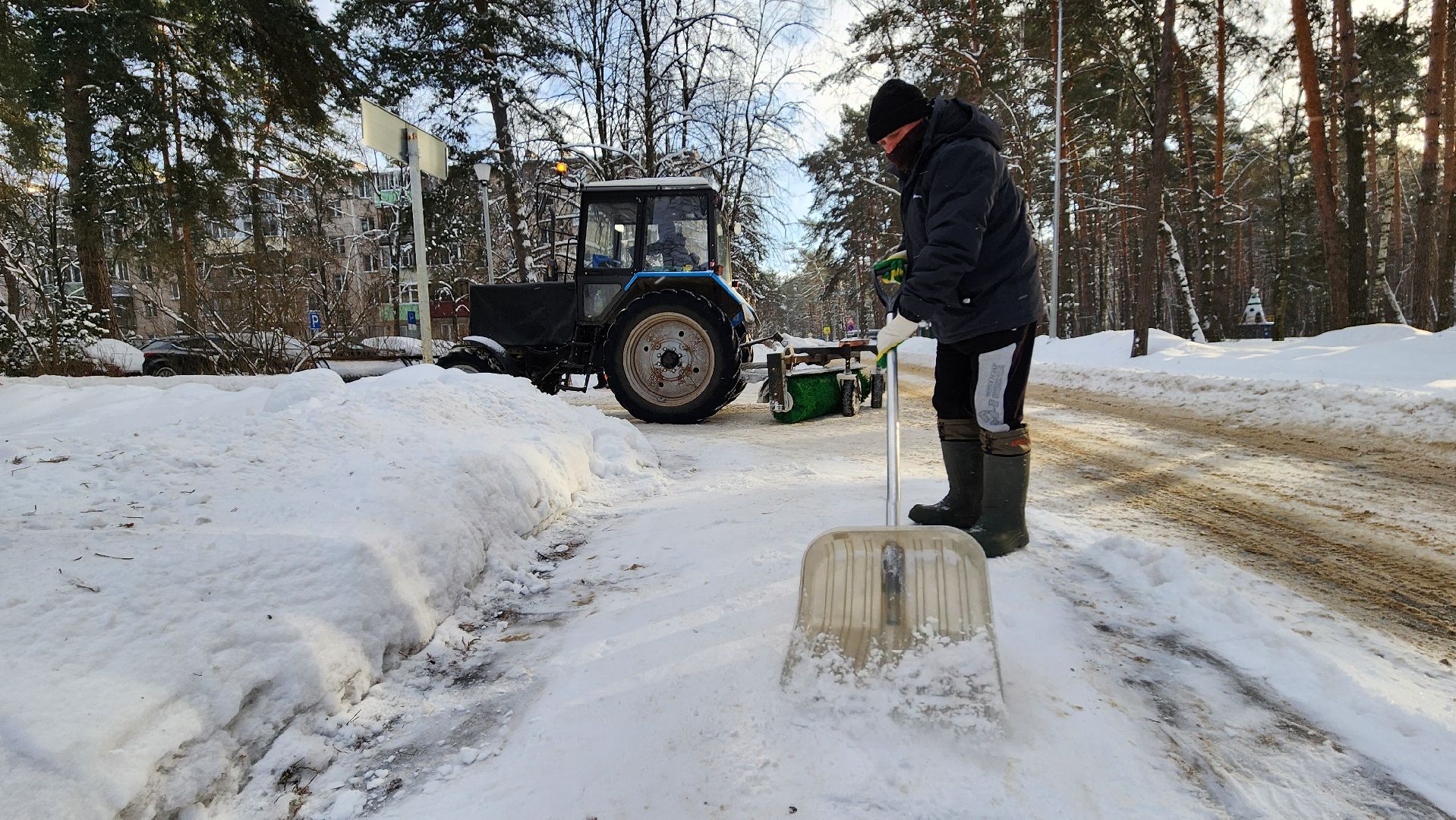 протвино, благоустойство, вывоз снега, снегопад, уборка дворов,