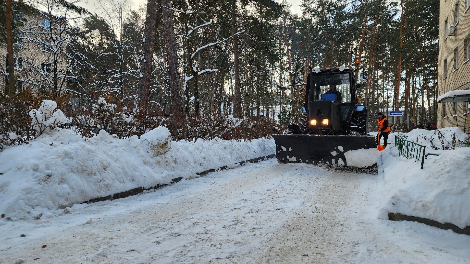 протвино, благоустойство, вывоз снега, снегопад, уборка дворов,
