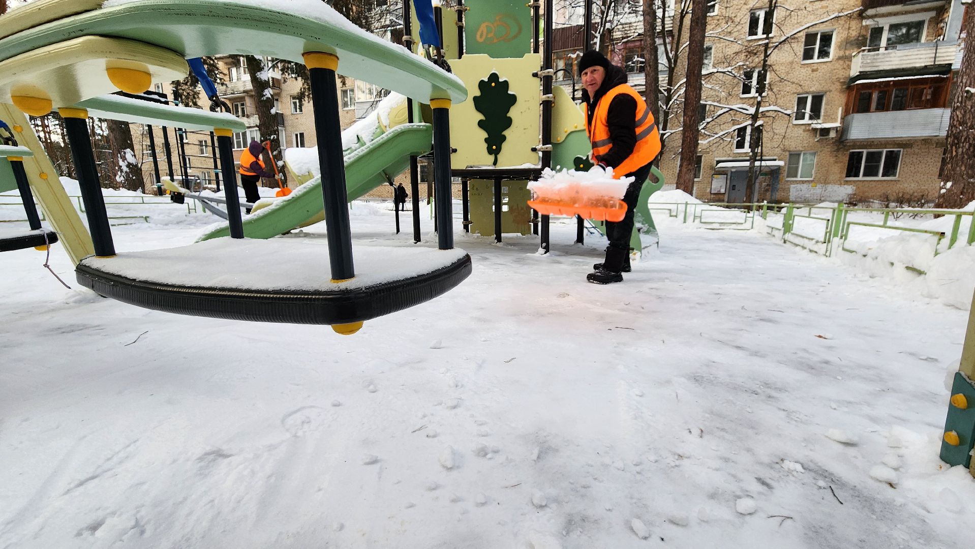 протвино, благоустойство, вывоз снега, снегопад, уборка дворов,