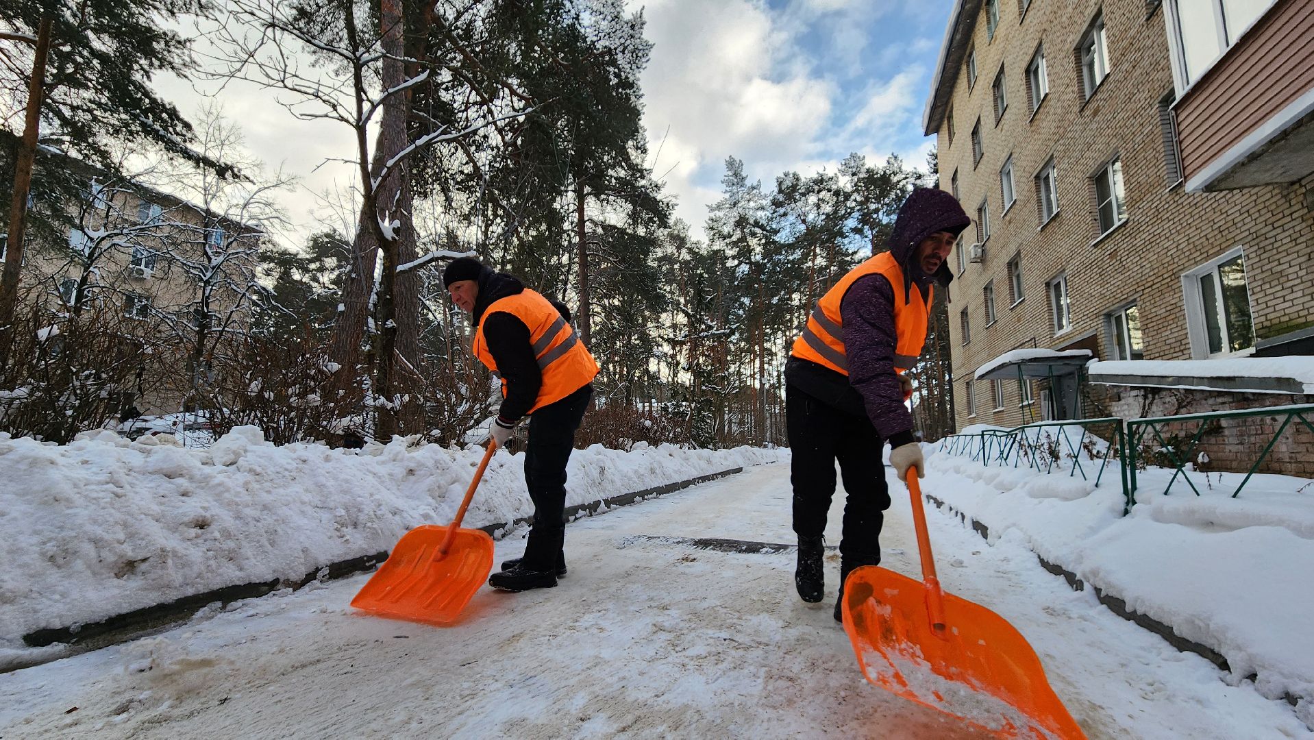 протвино, благоустойство, вывоз снега, снегопад, уборка дворов,