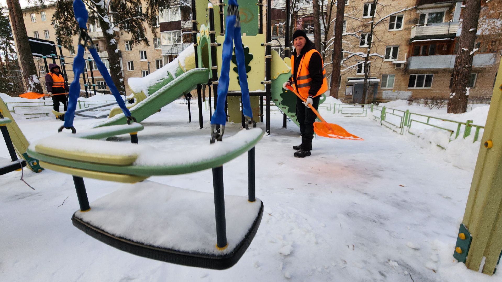 протвино, благоустойство, вывоз снега, снегопад, уборка дворов,