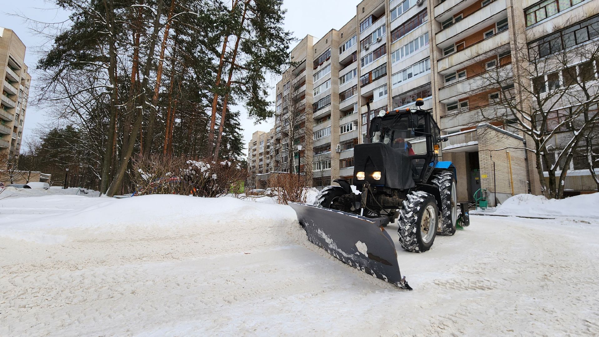 черная метель, снег, уборка, коммунальные службы, протвино,