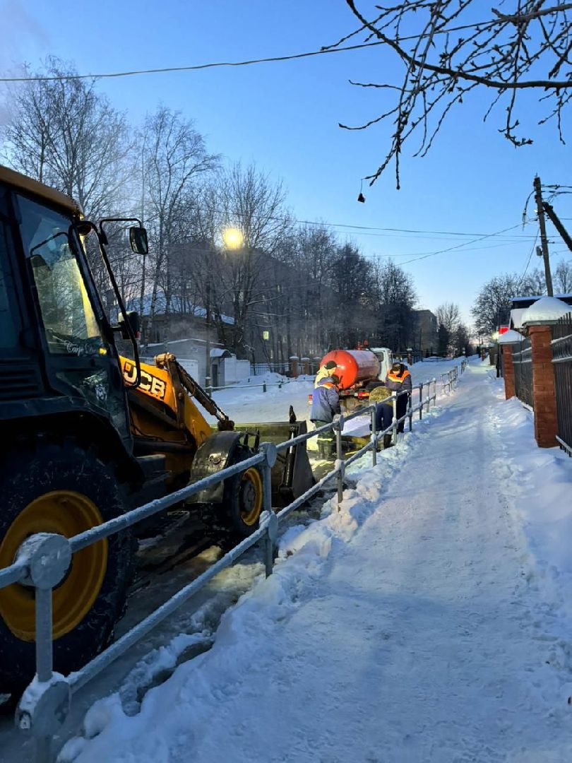 можайск, можайский городской округ, подмосковье, ЖКХ, авария, утечка, аварийная бригада, ликвидировали последствия,
