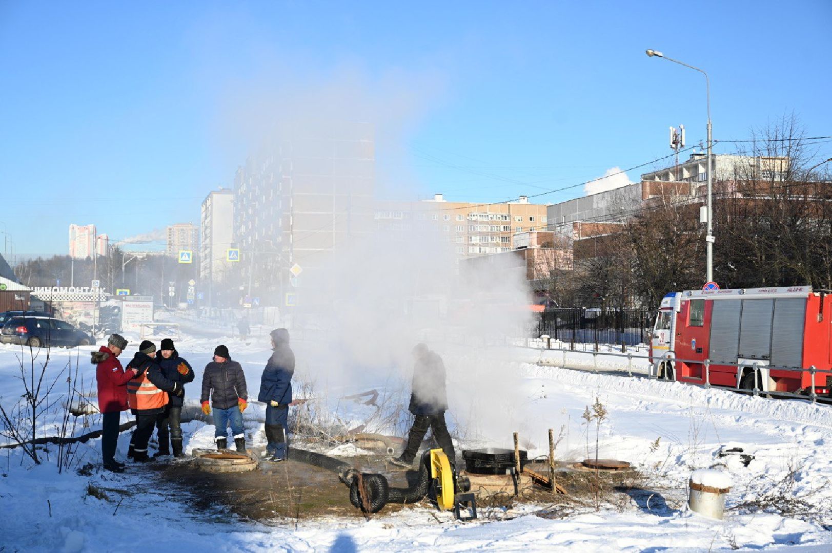 авария, авария в котельной, теплосети, теплотрасса, ленинский окргуг,